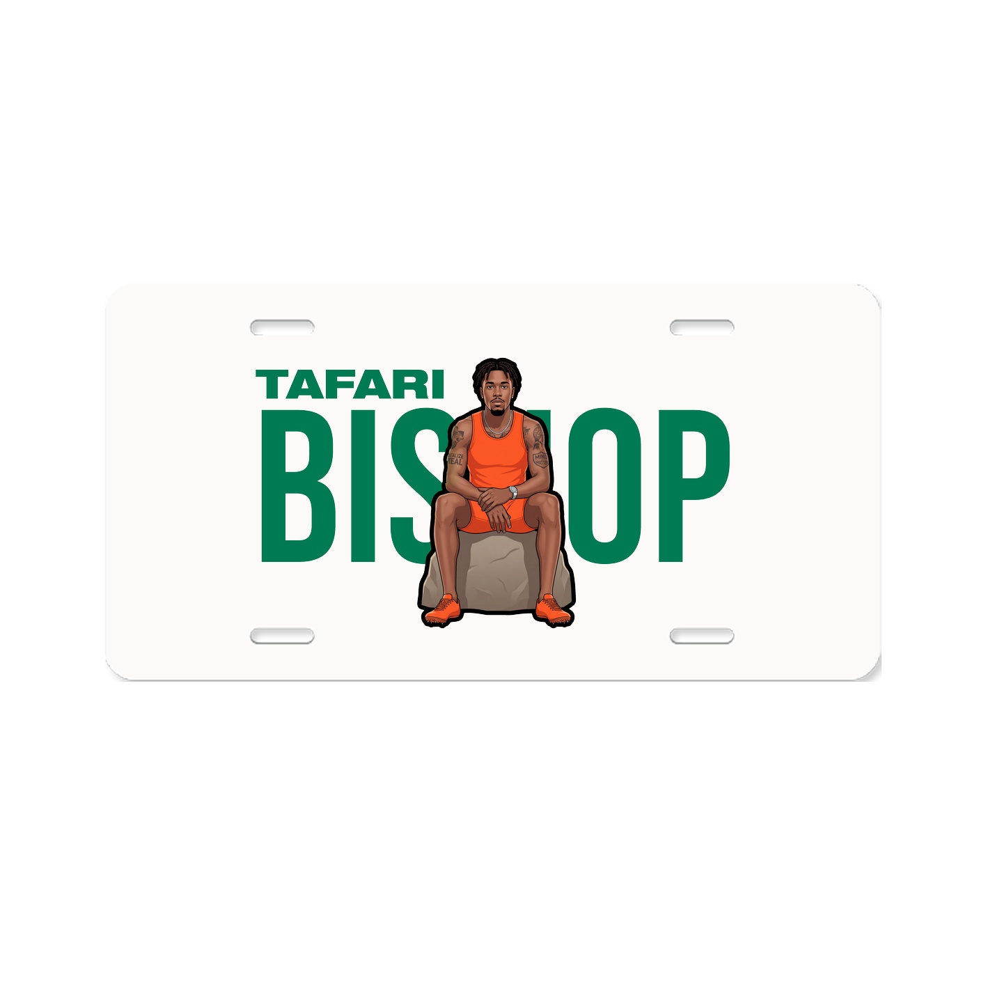 License Plate — Player Name in Classic