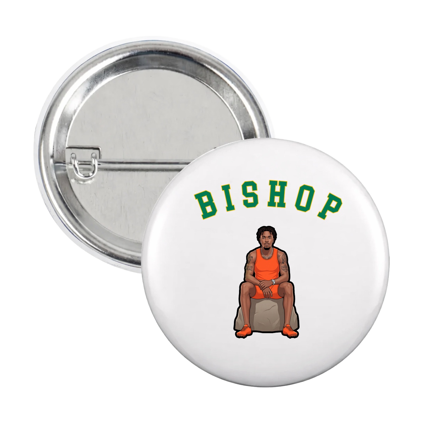 Game Day Button — Shirsey Arch in White