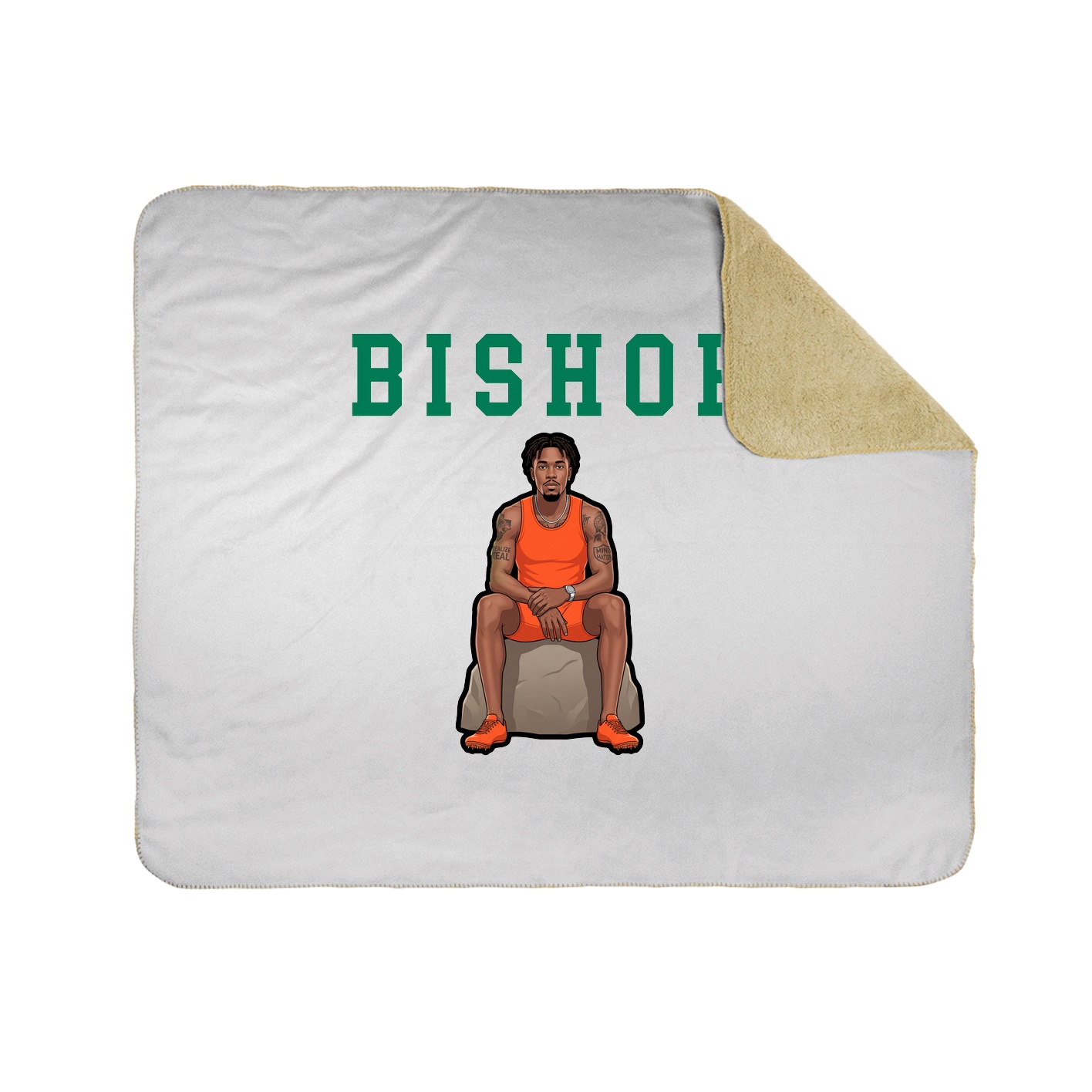 Throw Blanket — Shirsey in White