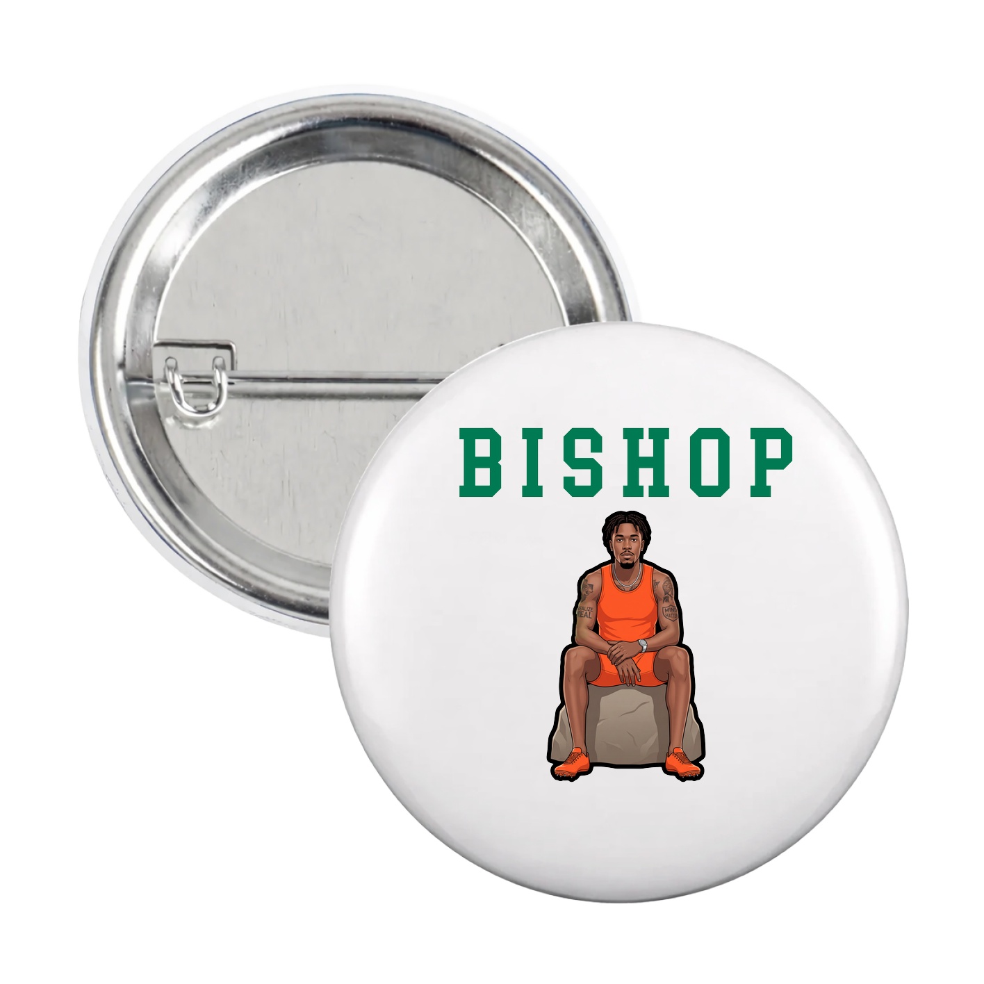 Game Day Button — Shirsey in White