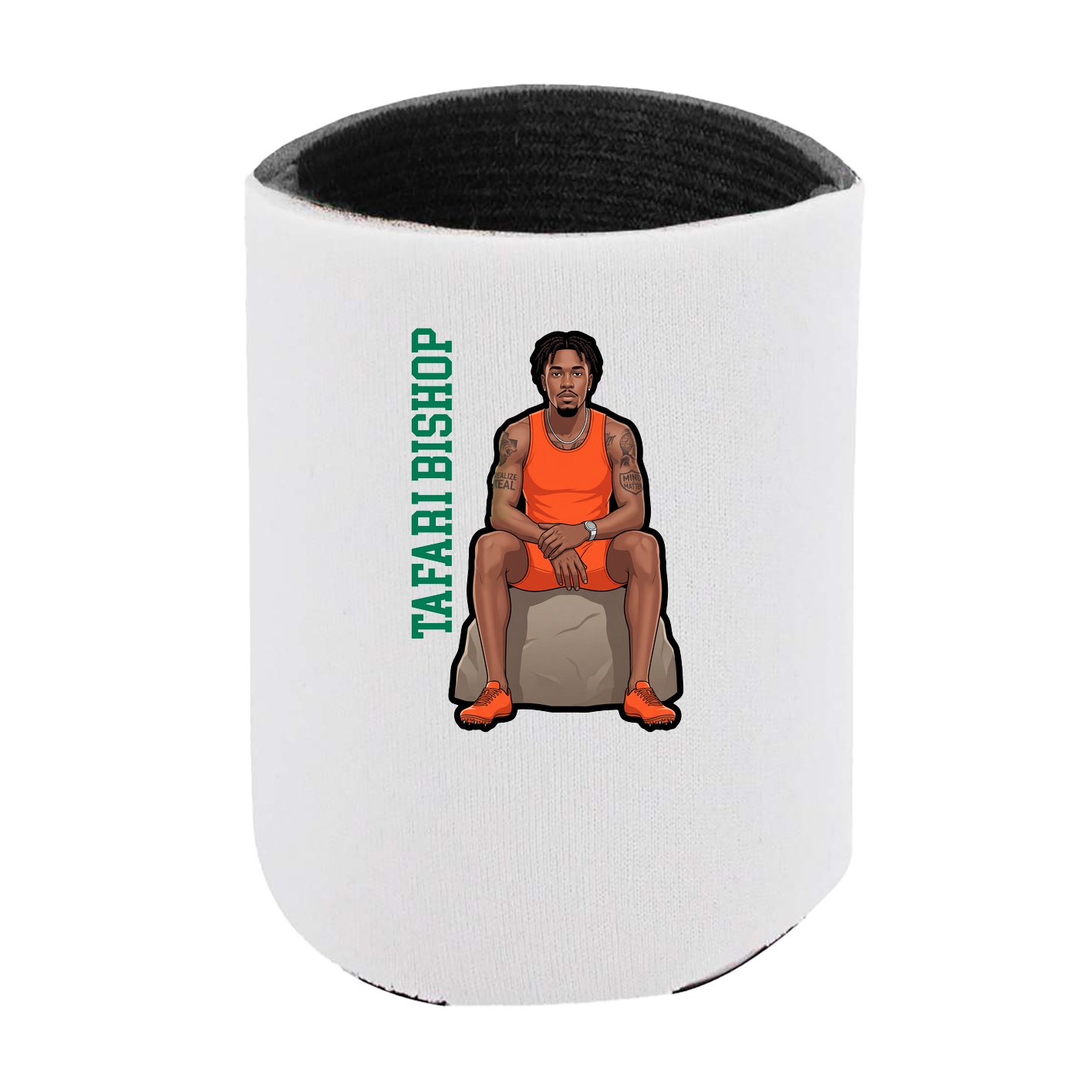 Can Holder — Name Vertical in White