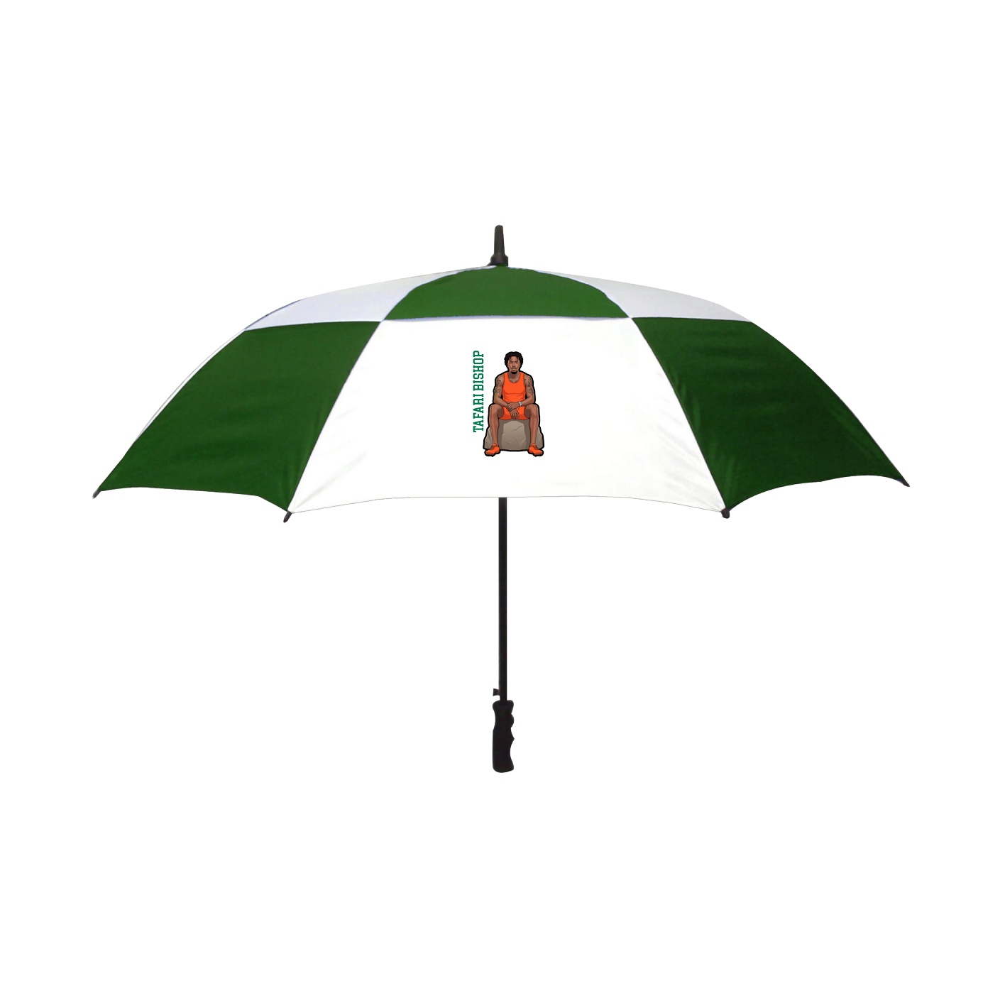 Golf Umbrella — Name Vertical in White