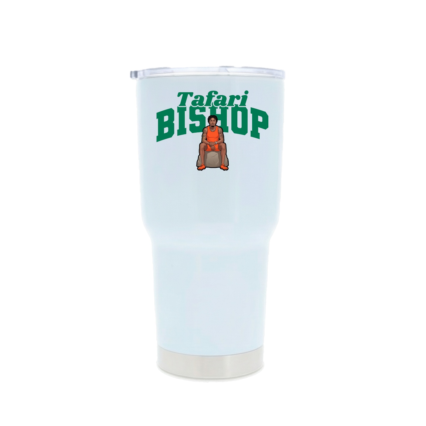 30oz Stainless Steel Tumbler — Signature Arch in White