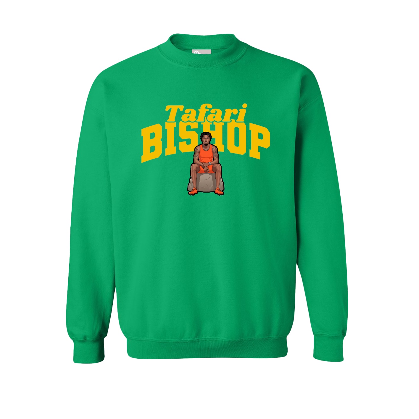 Fleece Crew — Signature Arch in Green