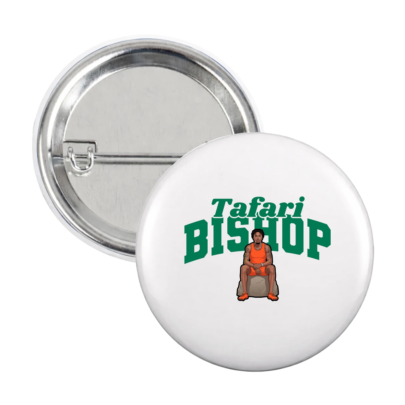 Game Day Button — Signature Arch in White
