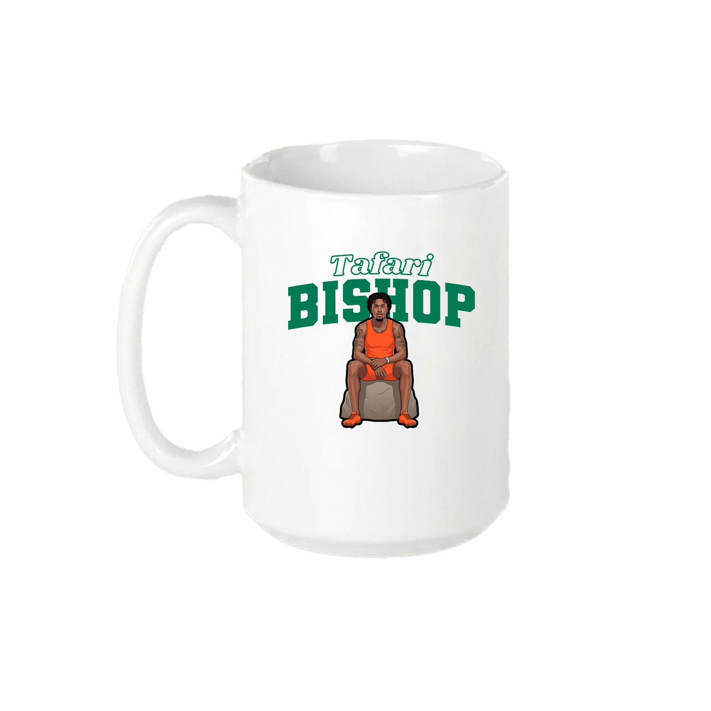 15oz Coffee Mug — Name Arch in White