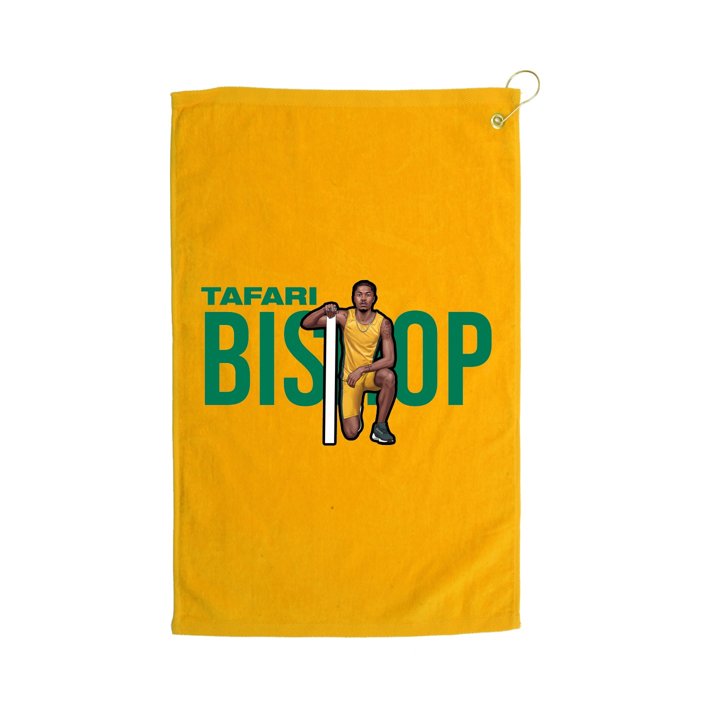 Golf Towel — Player Name in Gold