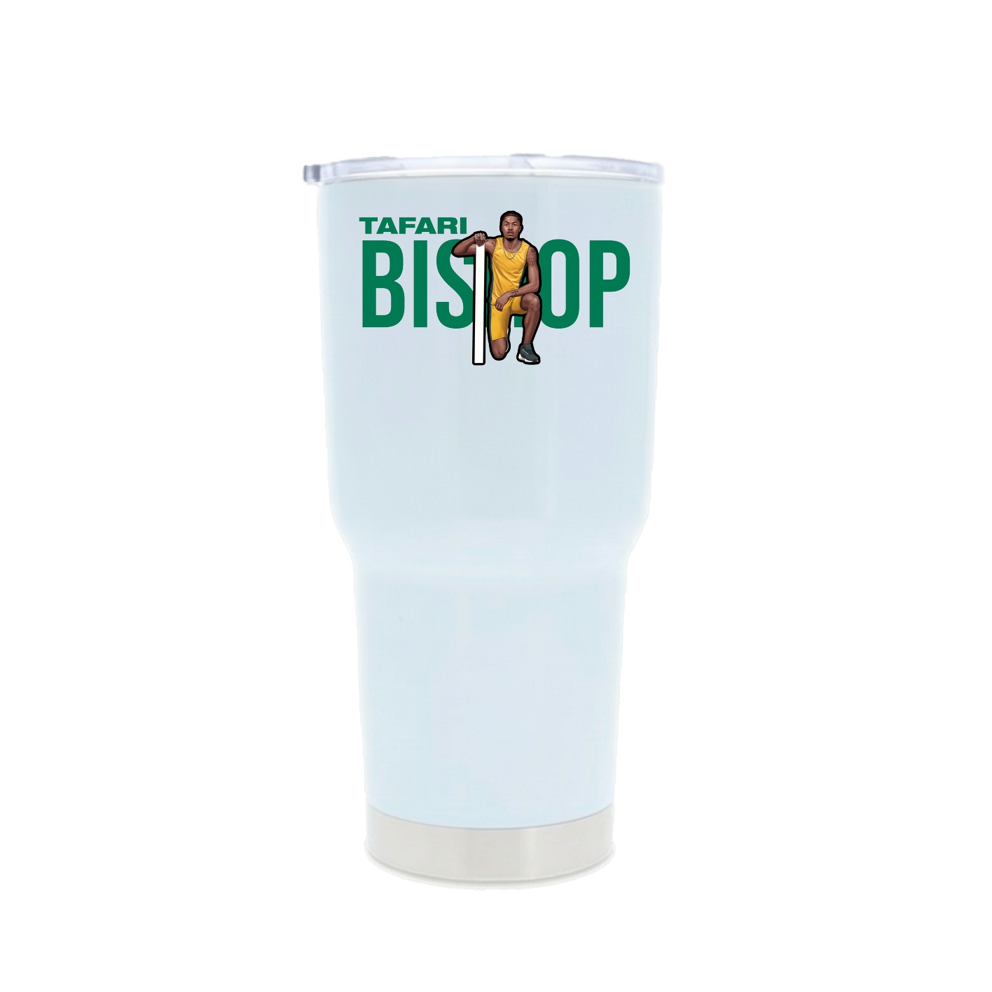 30oz Stainless Steel Tumbler — Player Name in White
