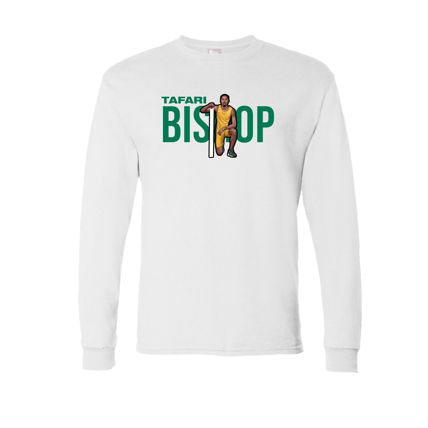 Long Sleeve Tee — Player Name in White