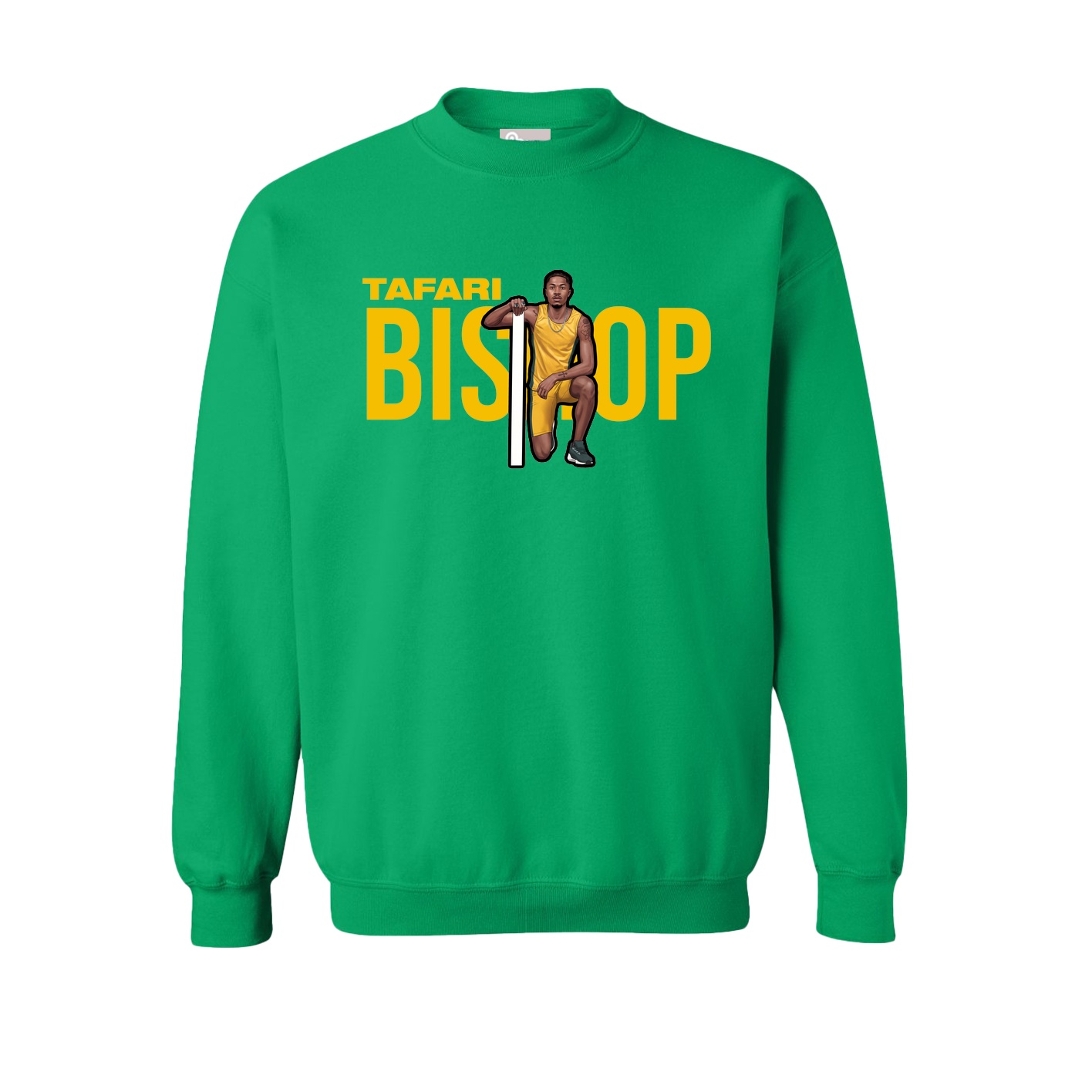 Fleece Crew — Player Name in Green