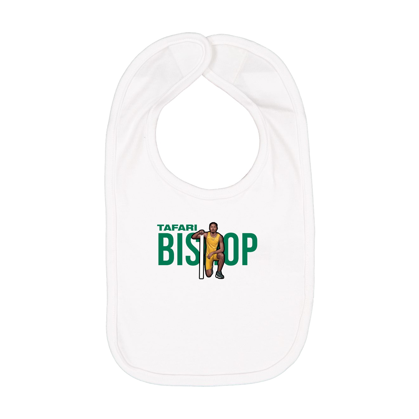 Infant Bib — Player Name in White