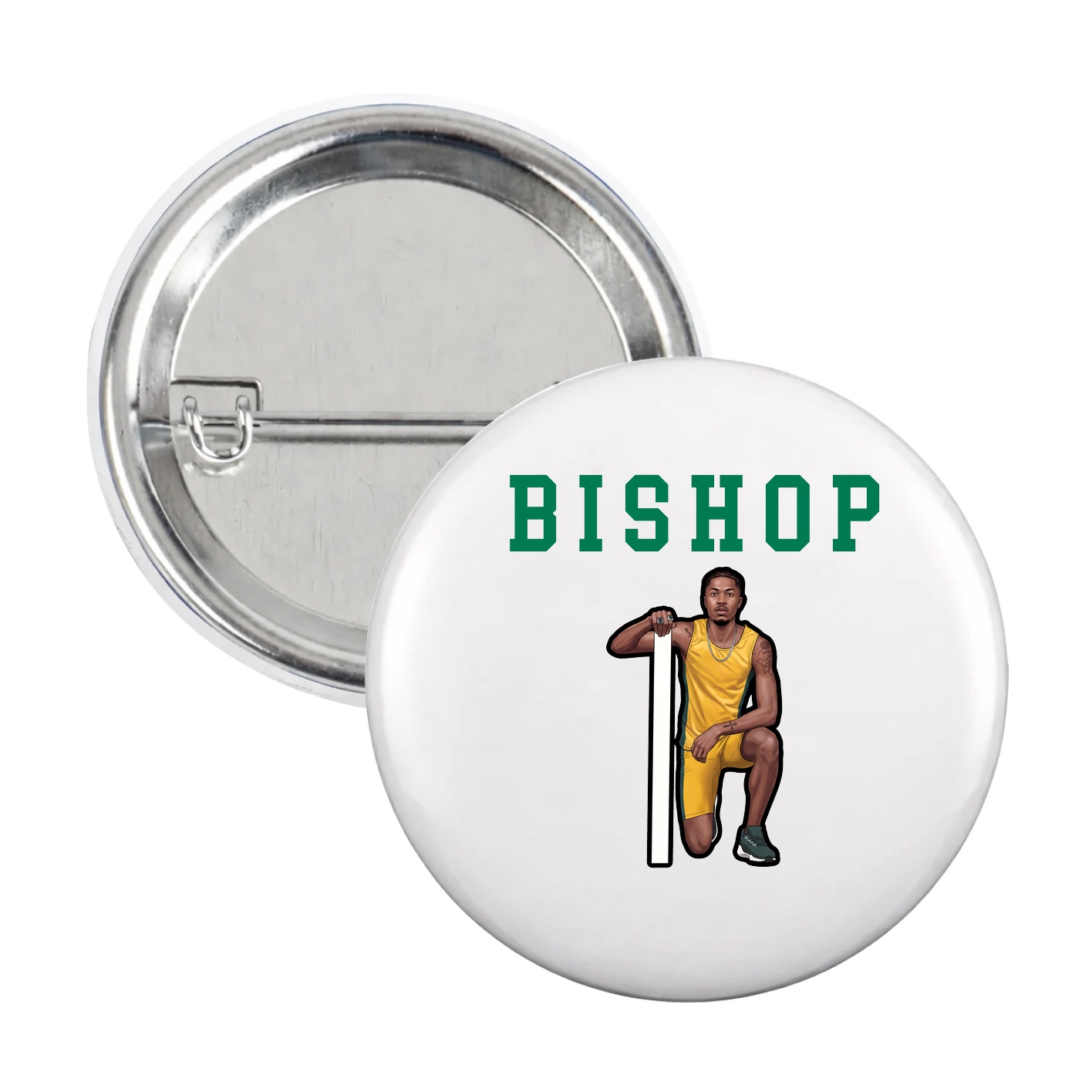 Game Day Button — Shirsey in White