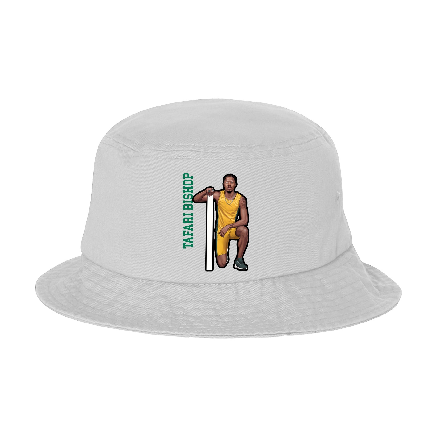 Bucket Cap — Name Vertical in White