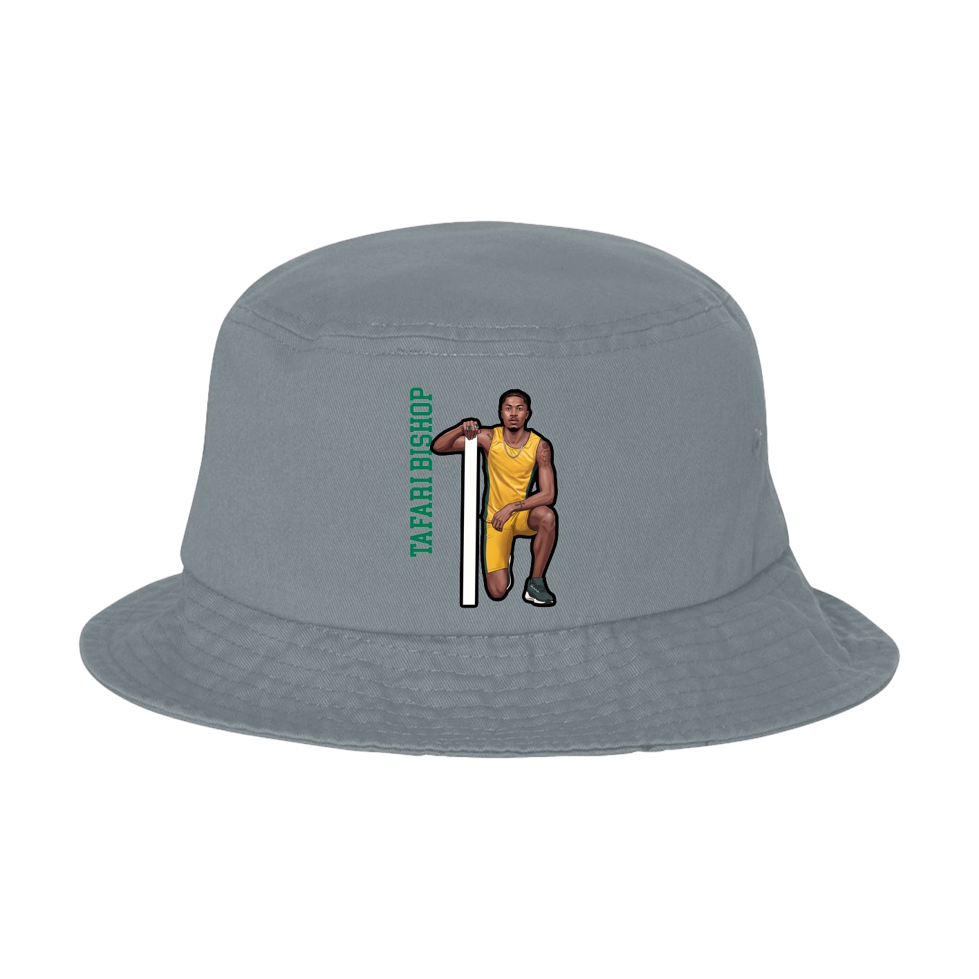 Bucket Cap — Name Vertical in Grey