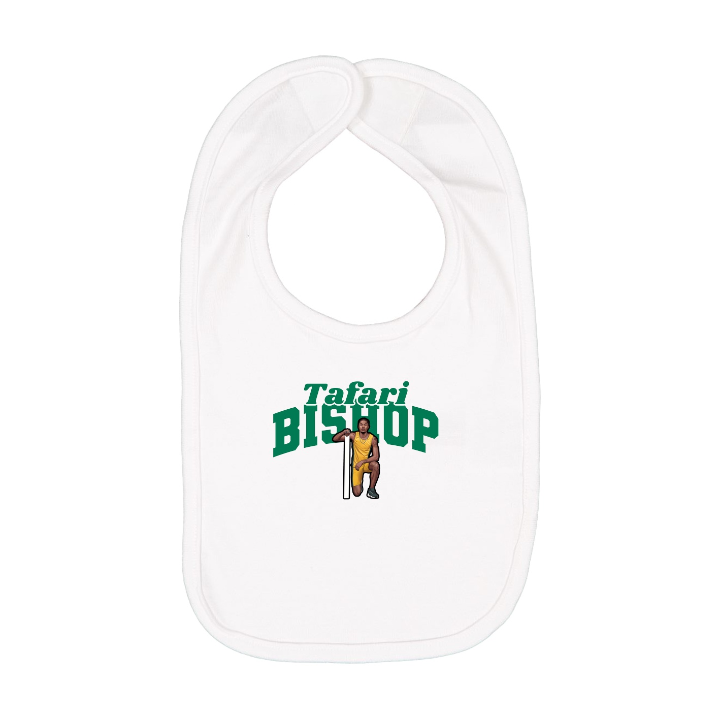 Infant Bib — Signature Arch in White