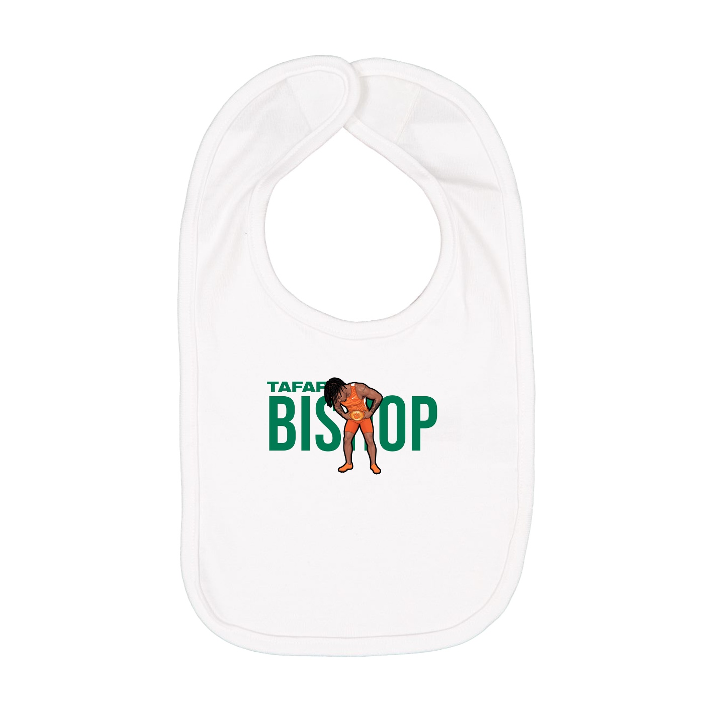 Infant Bib — Player Name in White