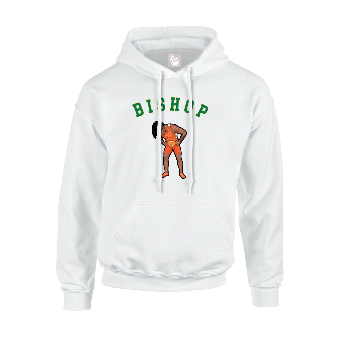 Youth Hoodie — Shirsey Arch in White