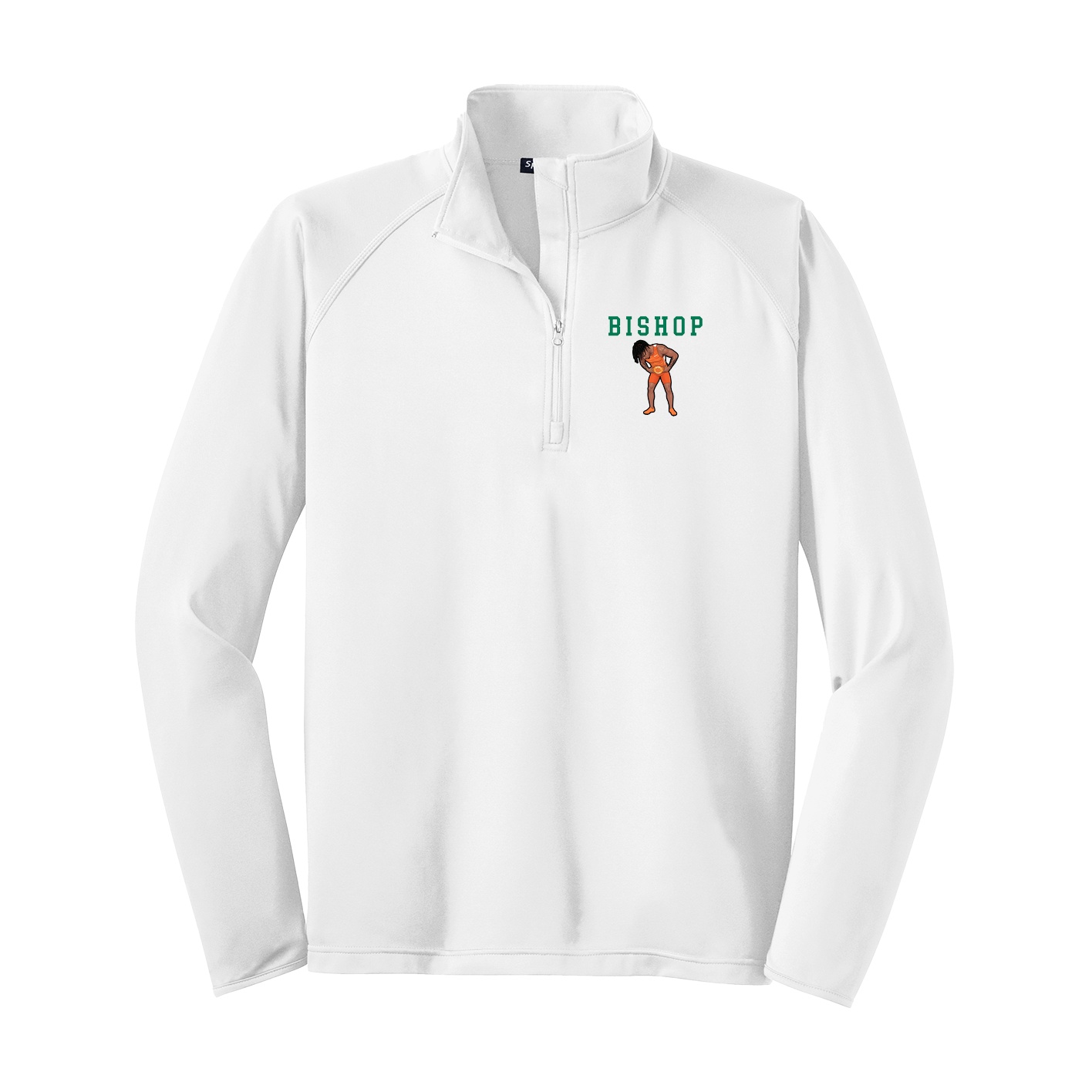 Q-Zip Pullover — Shirsey in White