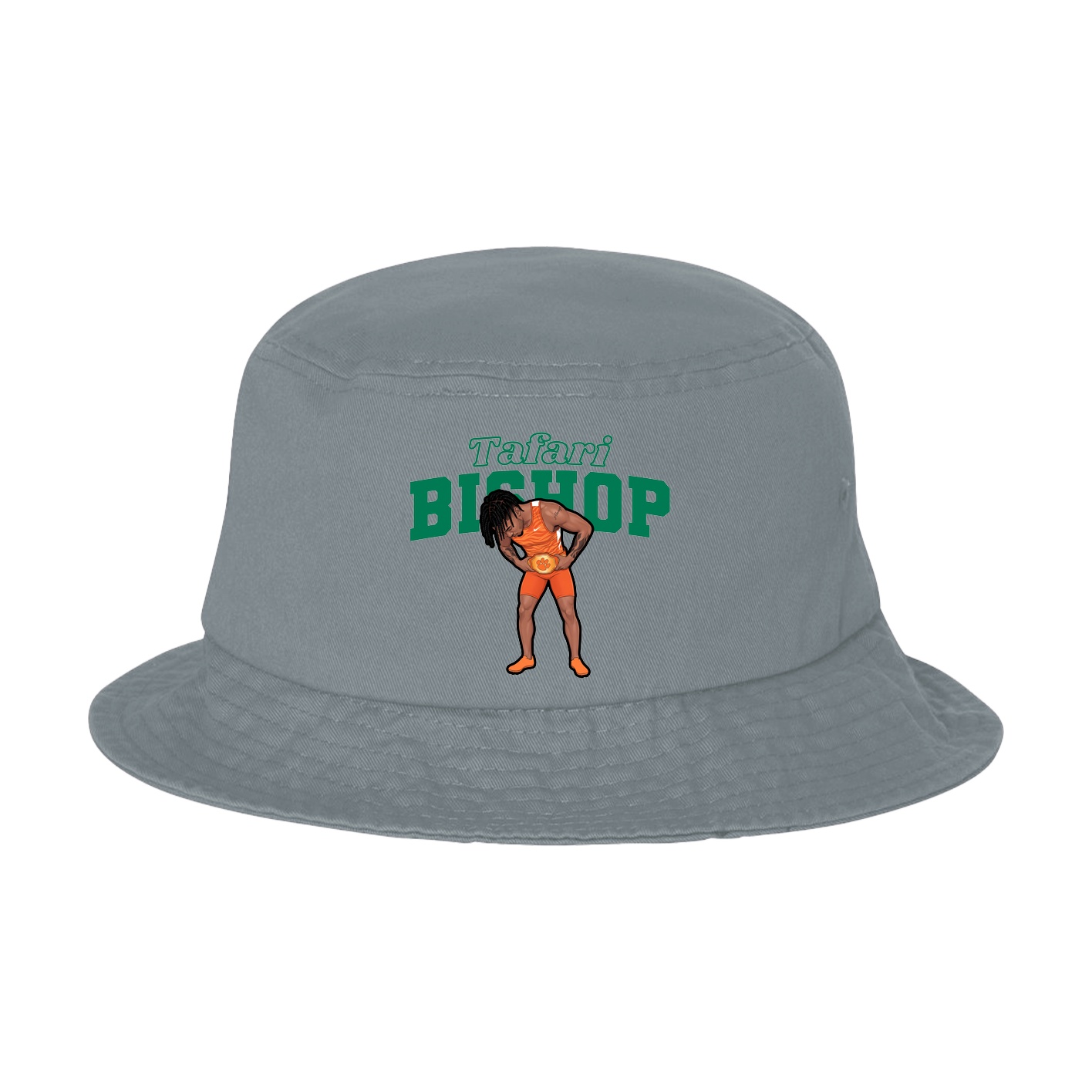 Bucket Cap — Name Arch in Grey