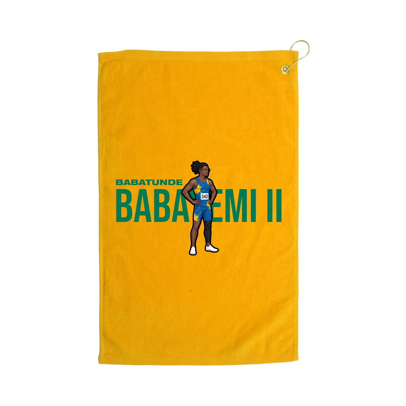 Golf Towel — Player Name in Gold