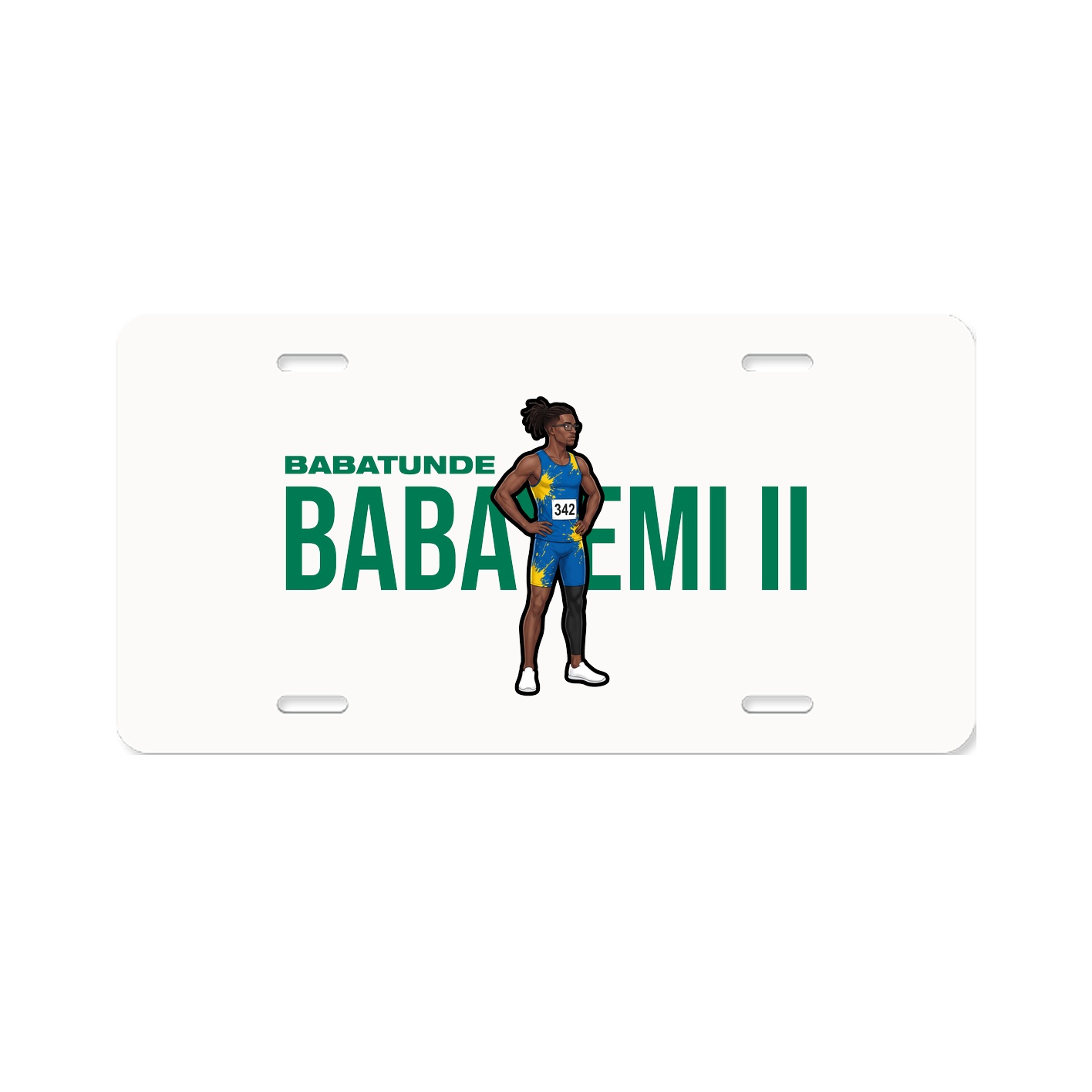 License Plate — Player Name in Classic
