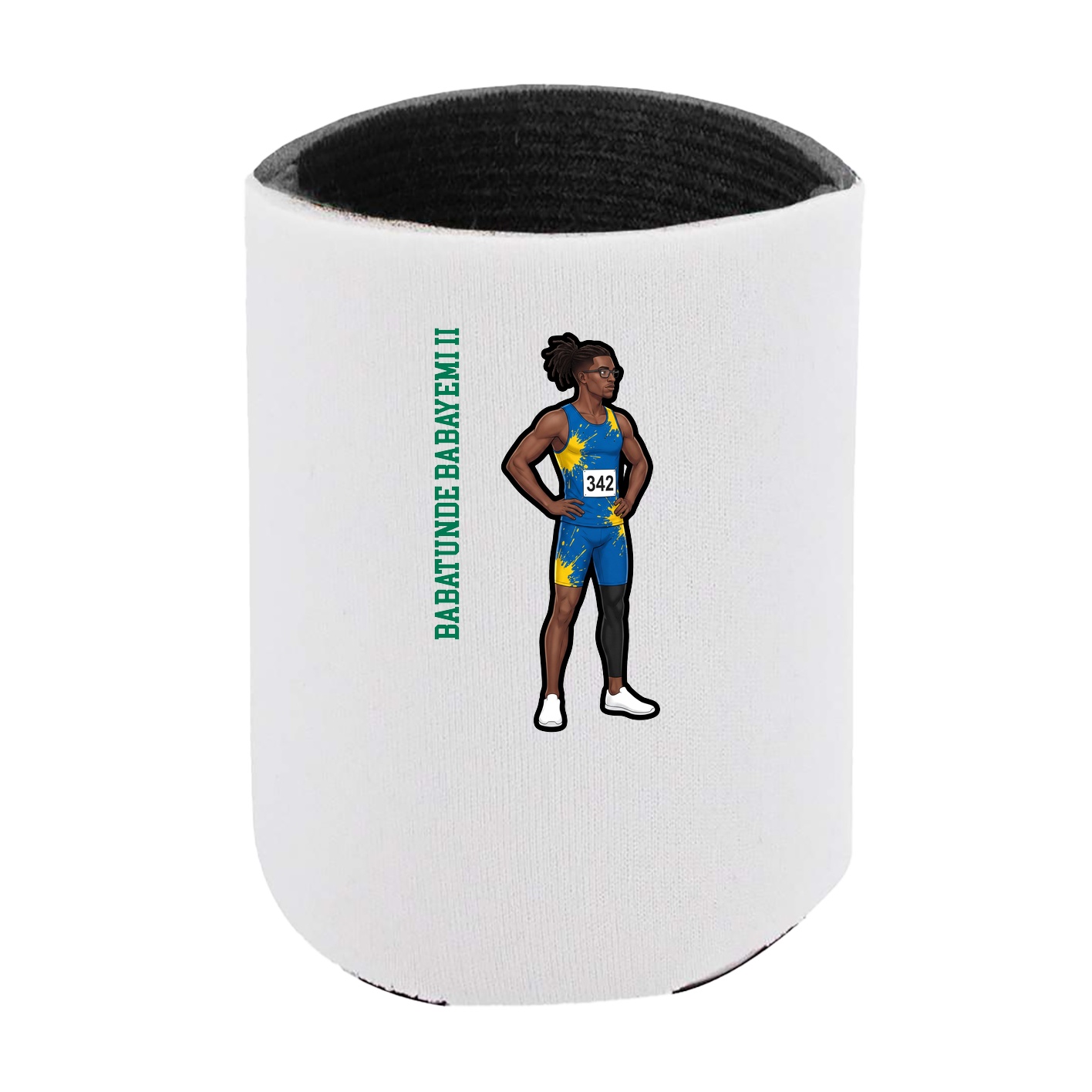 Can Holder — Name Vertical in White