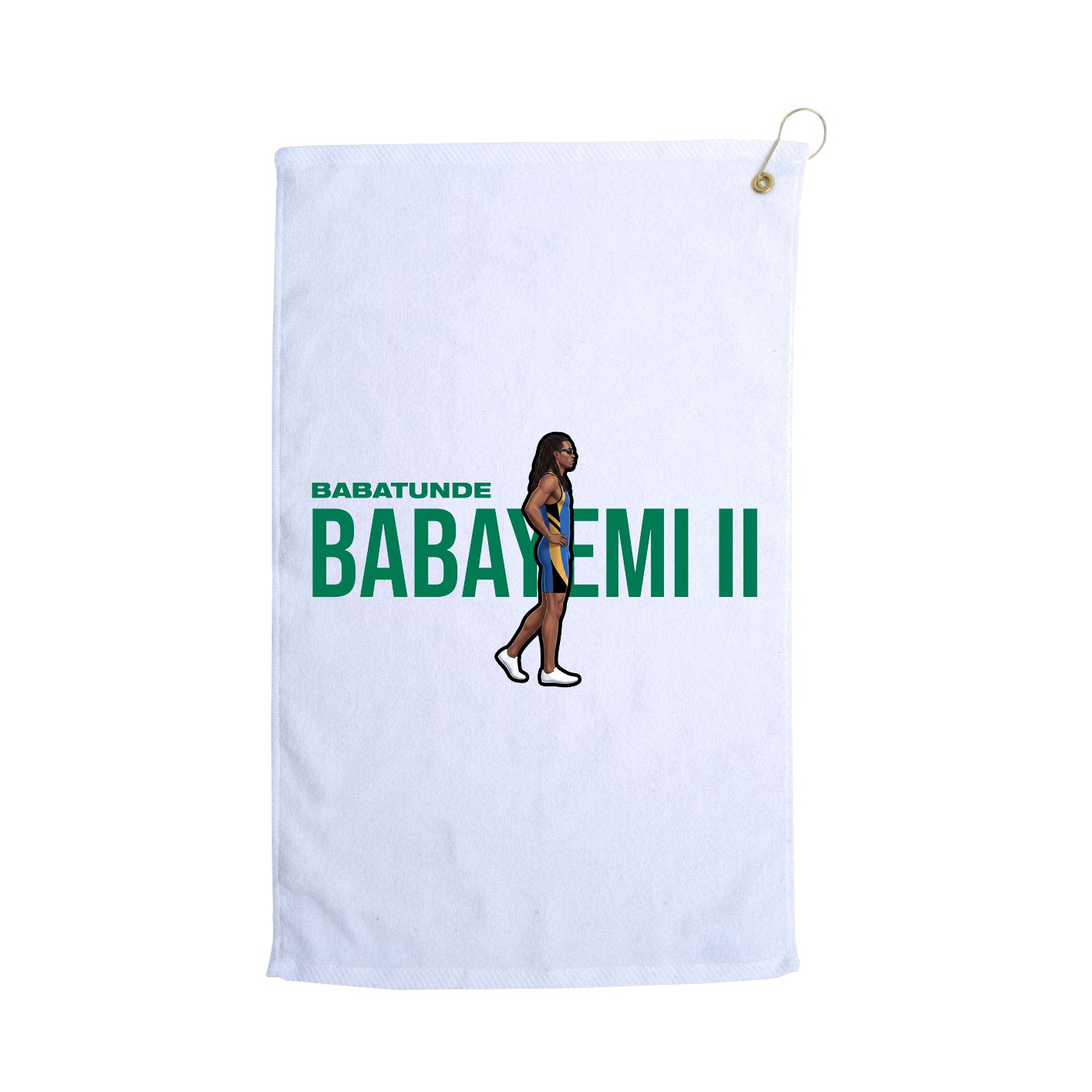 Golf Towel — Player Name in White
