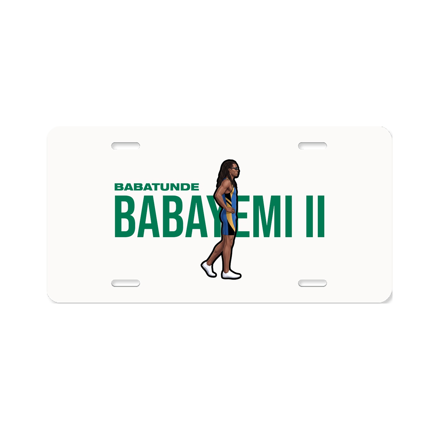License Plate — Player Name in Classic