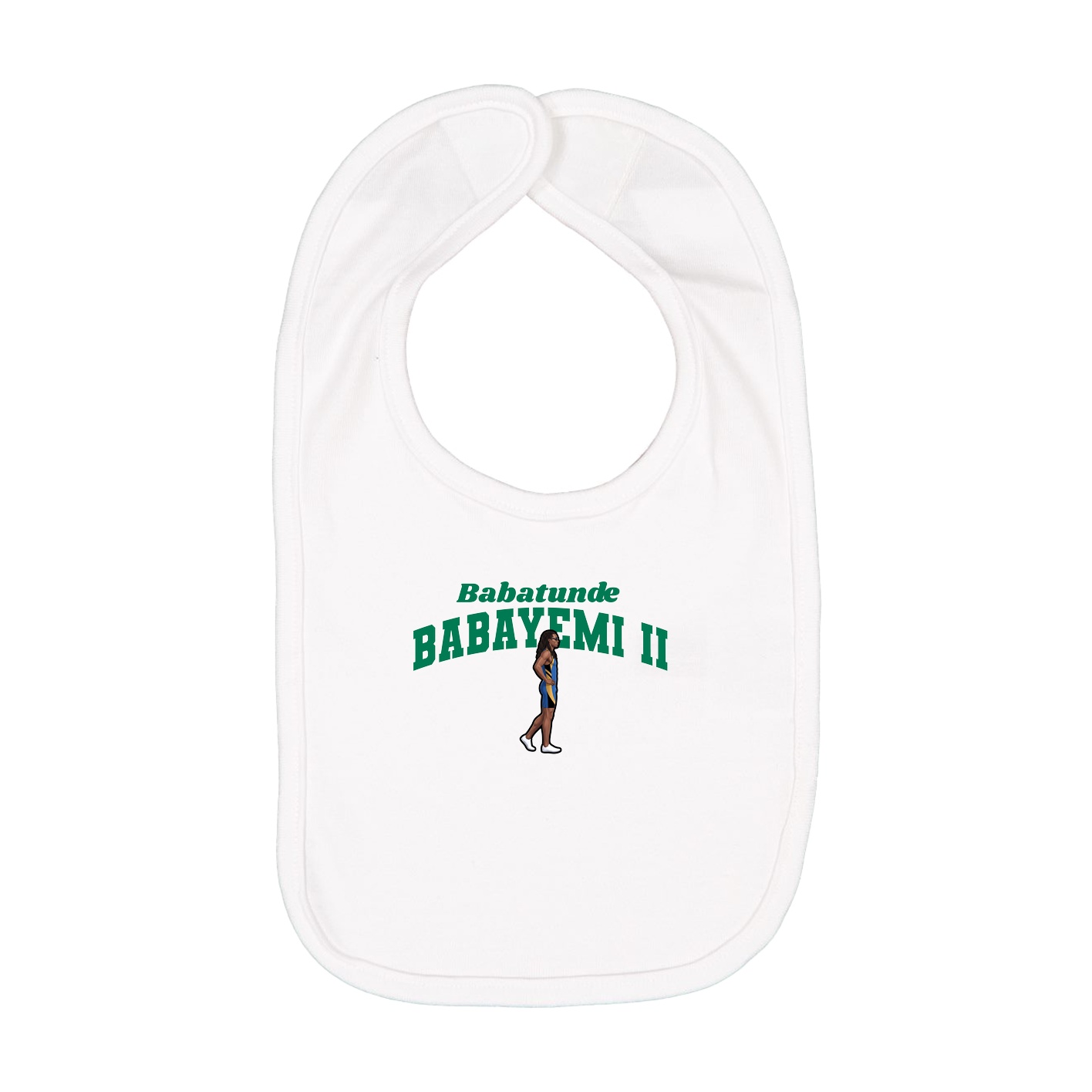 Infant Bib — Signature Arch in White