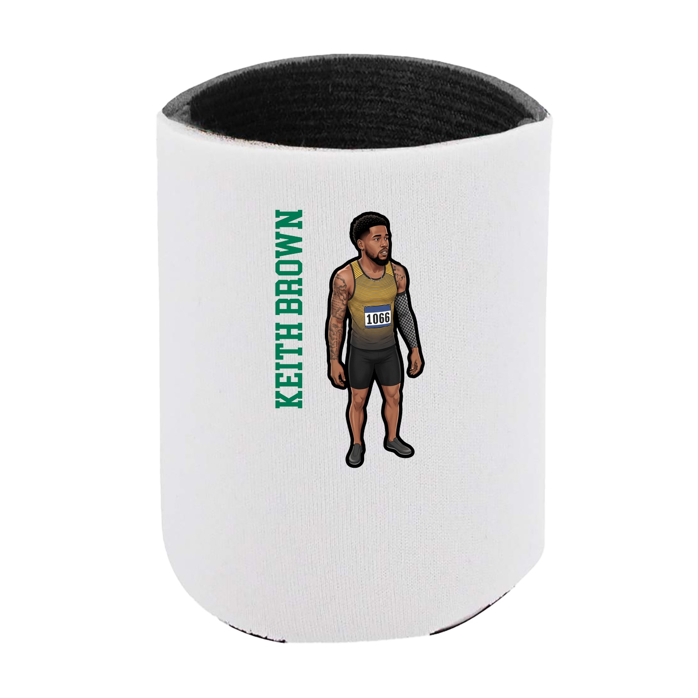Can Holder — Name Vertical in White
