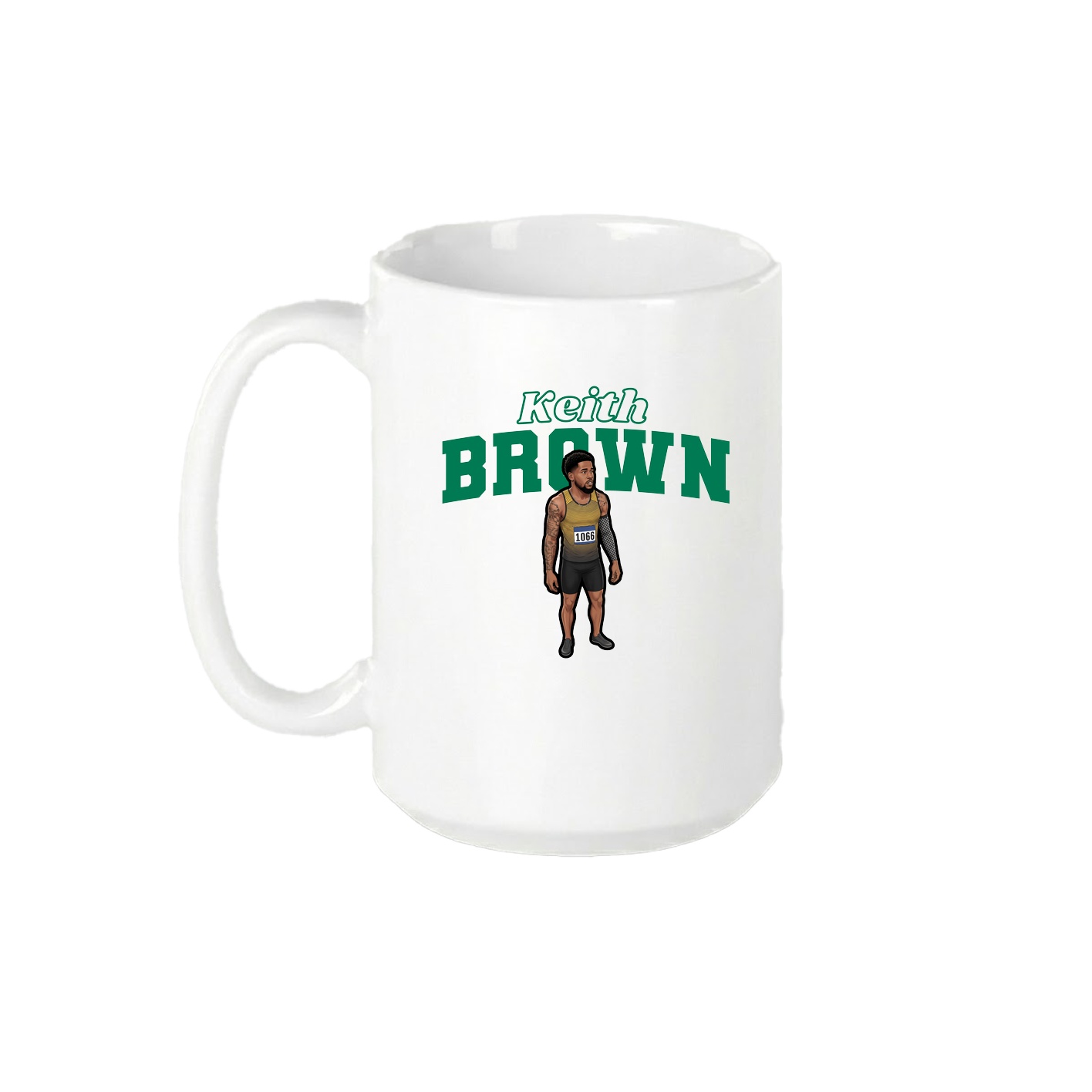15oz Coffee Mug — Name Arch in White