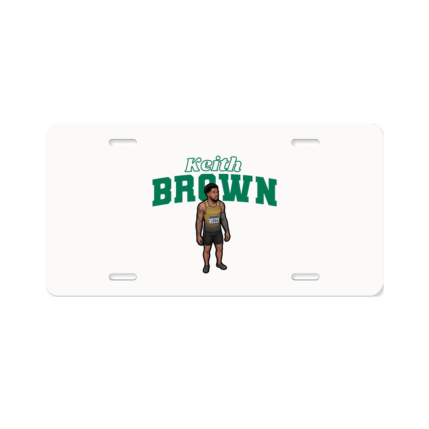 License Plate — Name Arch in Classic