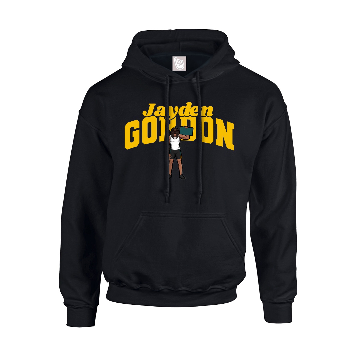 Hoodie — Signature Arch in Black