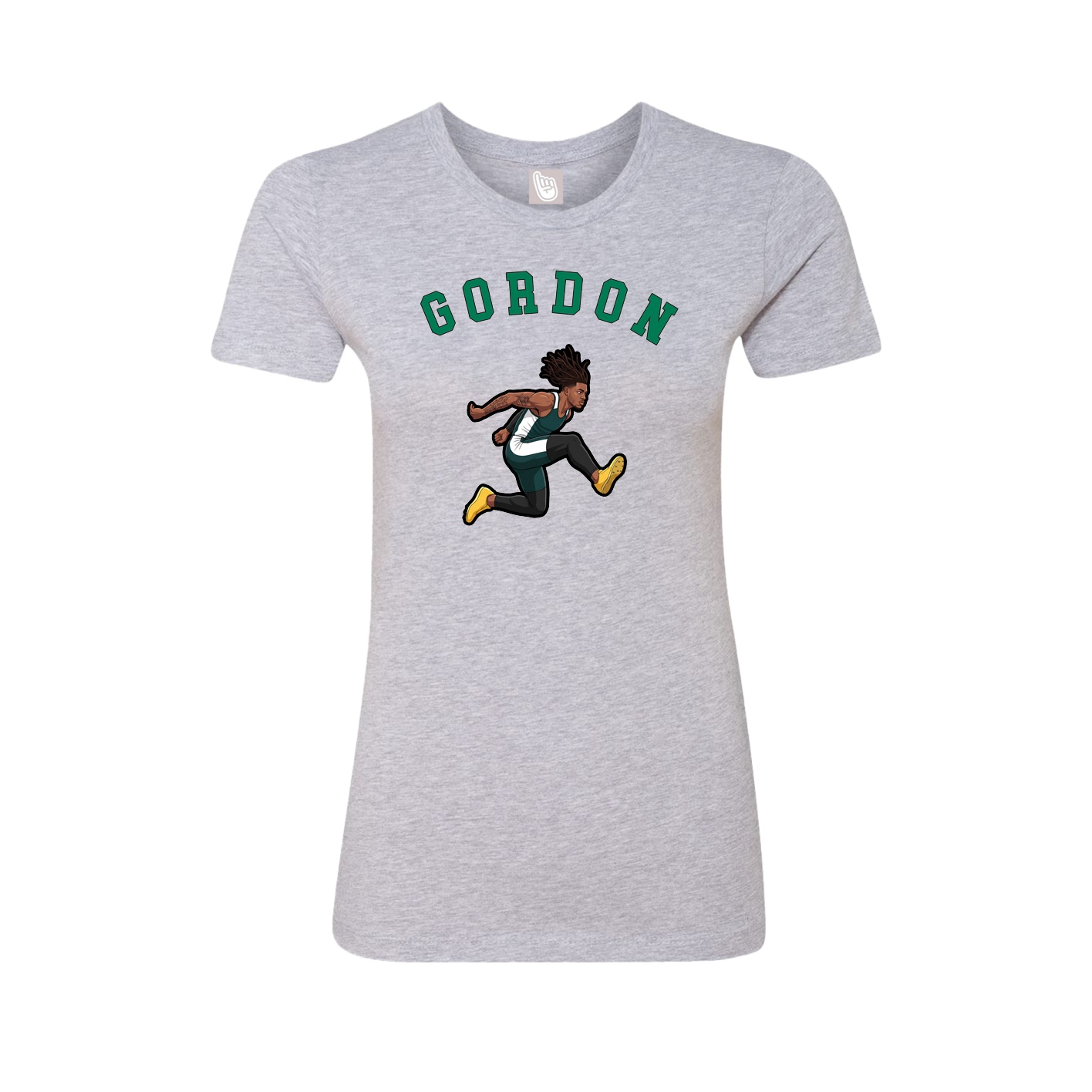 Fitted Women's Tee — Shirsey Arch in Grey