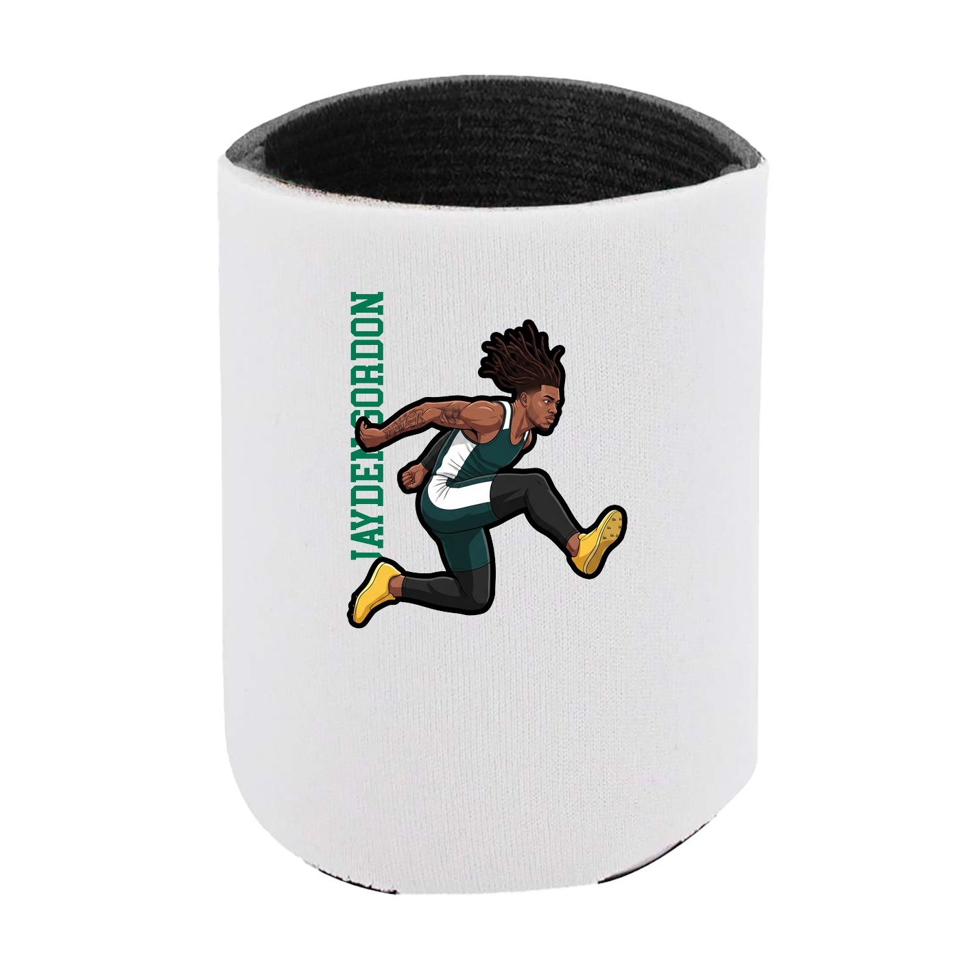 Can Holder — Name Vertical in White