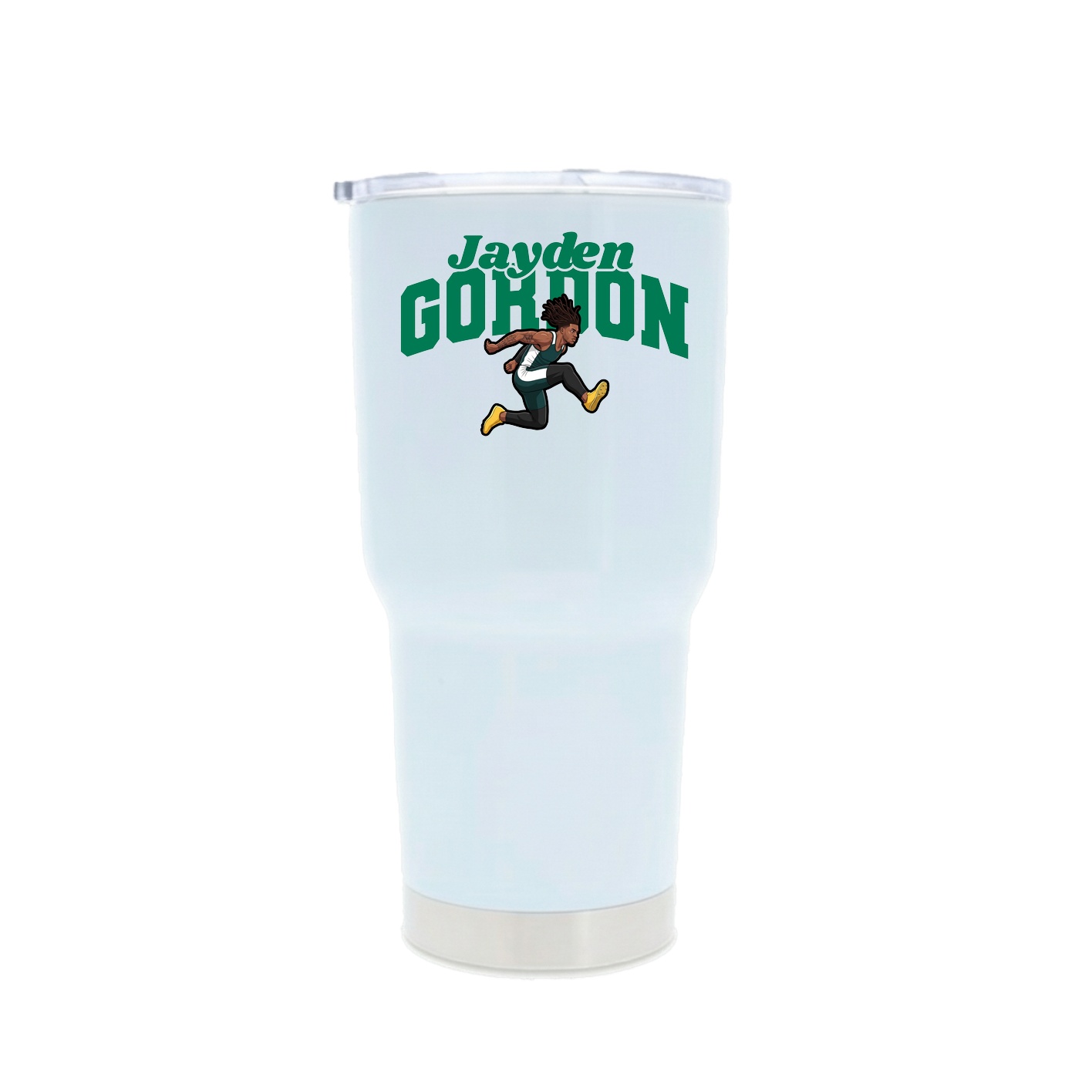 30oz Stainless Steel Tumbler — Signature Arch in White