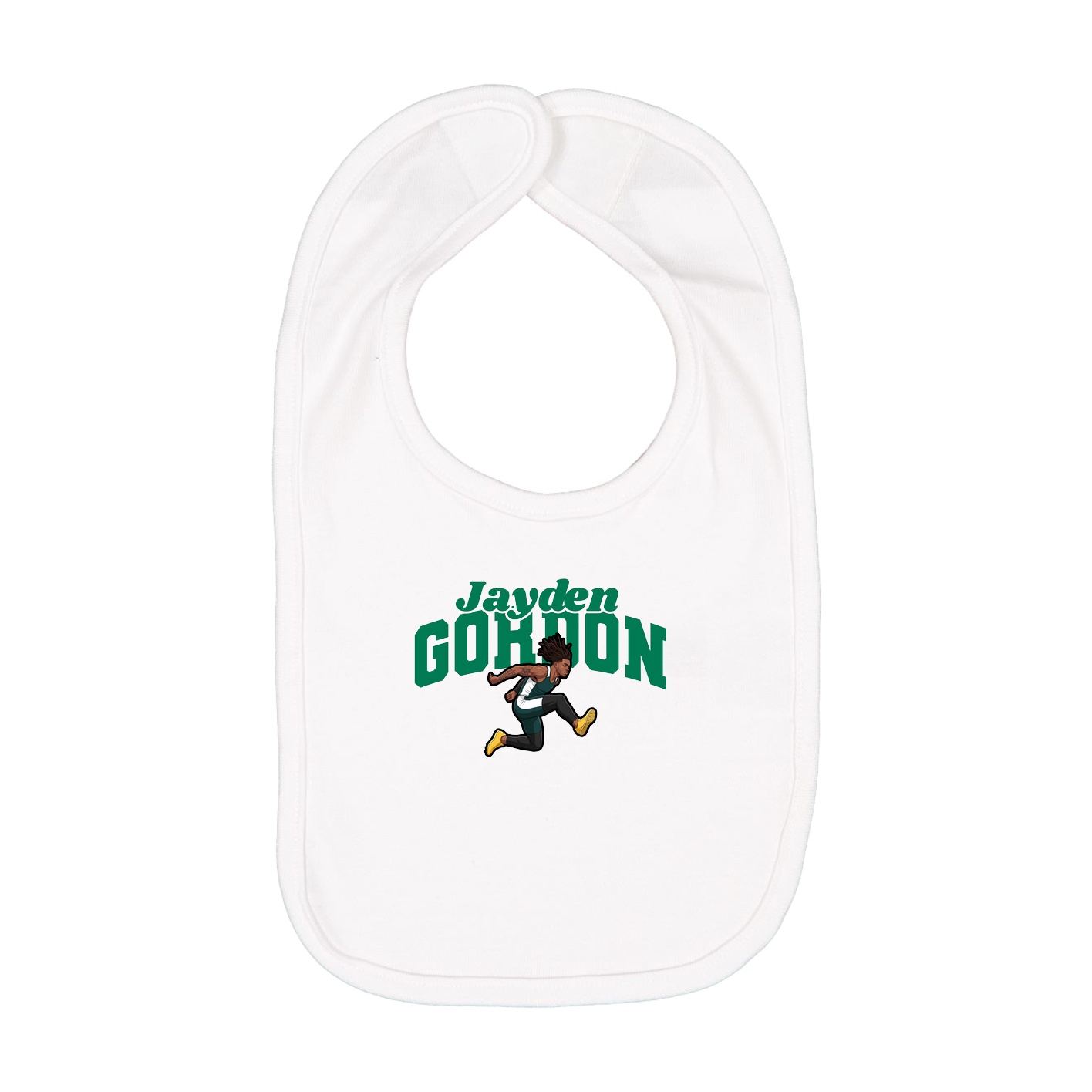 Infant Bib — Signature Arch in White