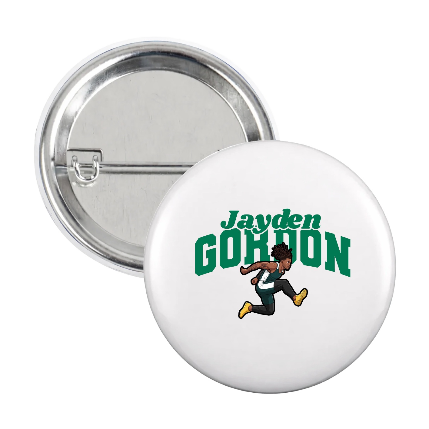 Game Day Button — Signature Arch in White
