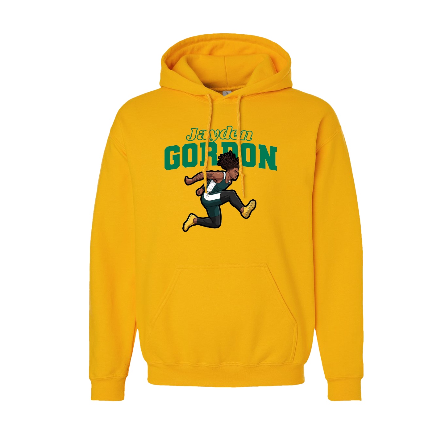 Hoodie — Name Arch in Gold