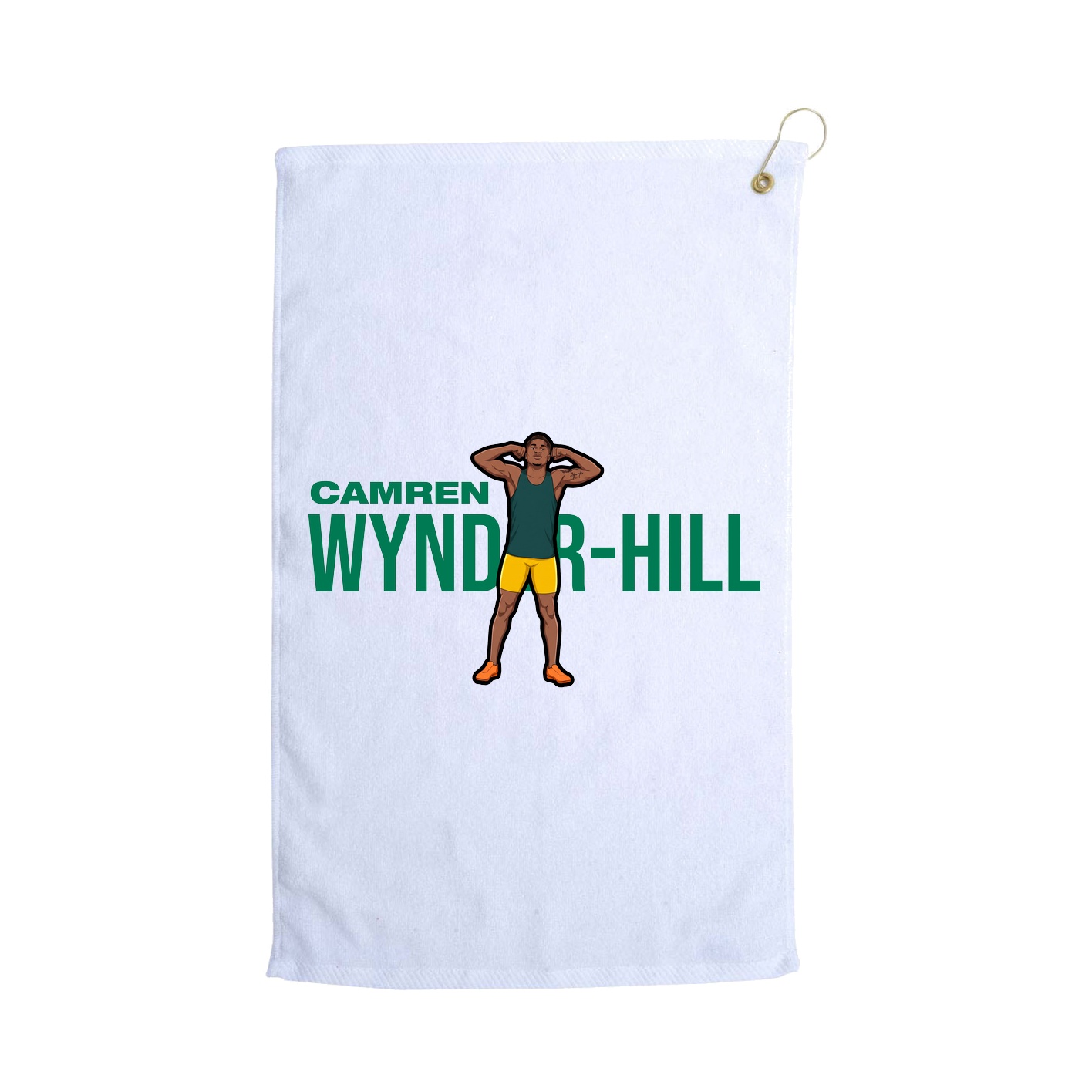 Golf Towel — Player Name in White