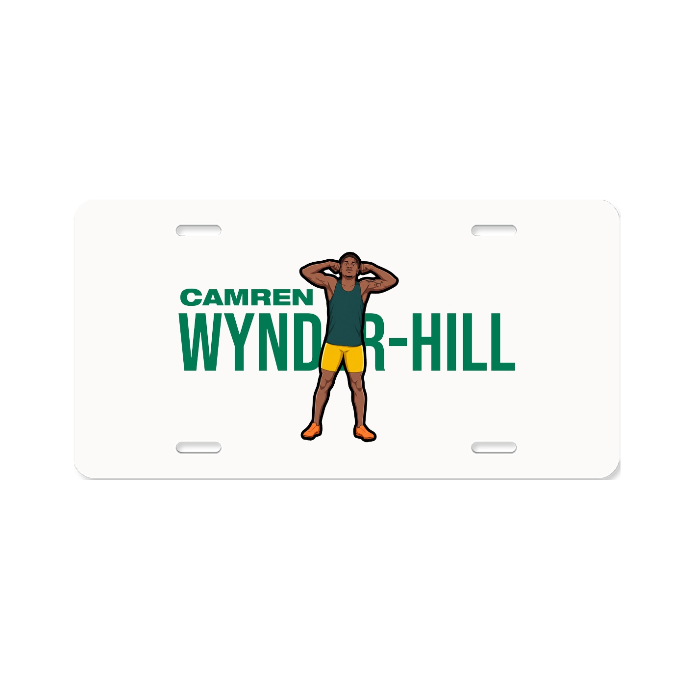 License Plate — Player Name in Classic