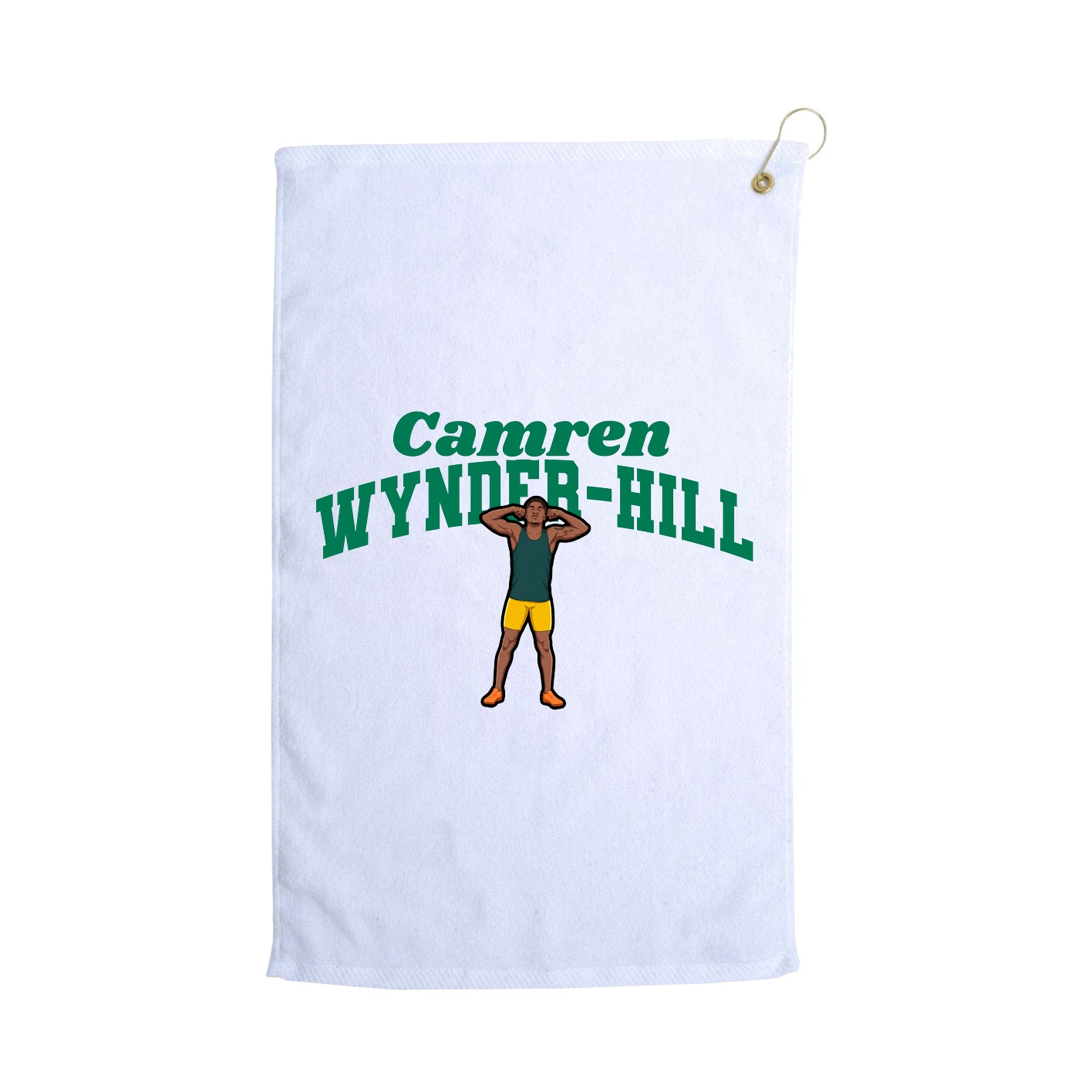Golf Towel — Signature Arch in White