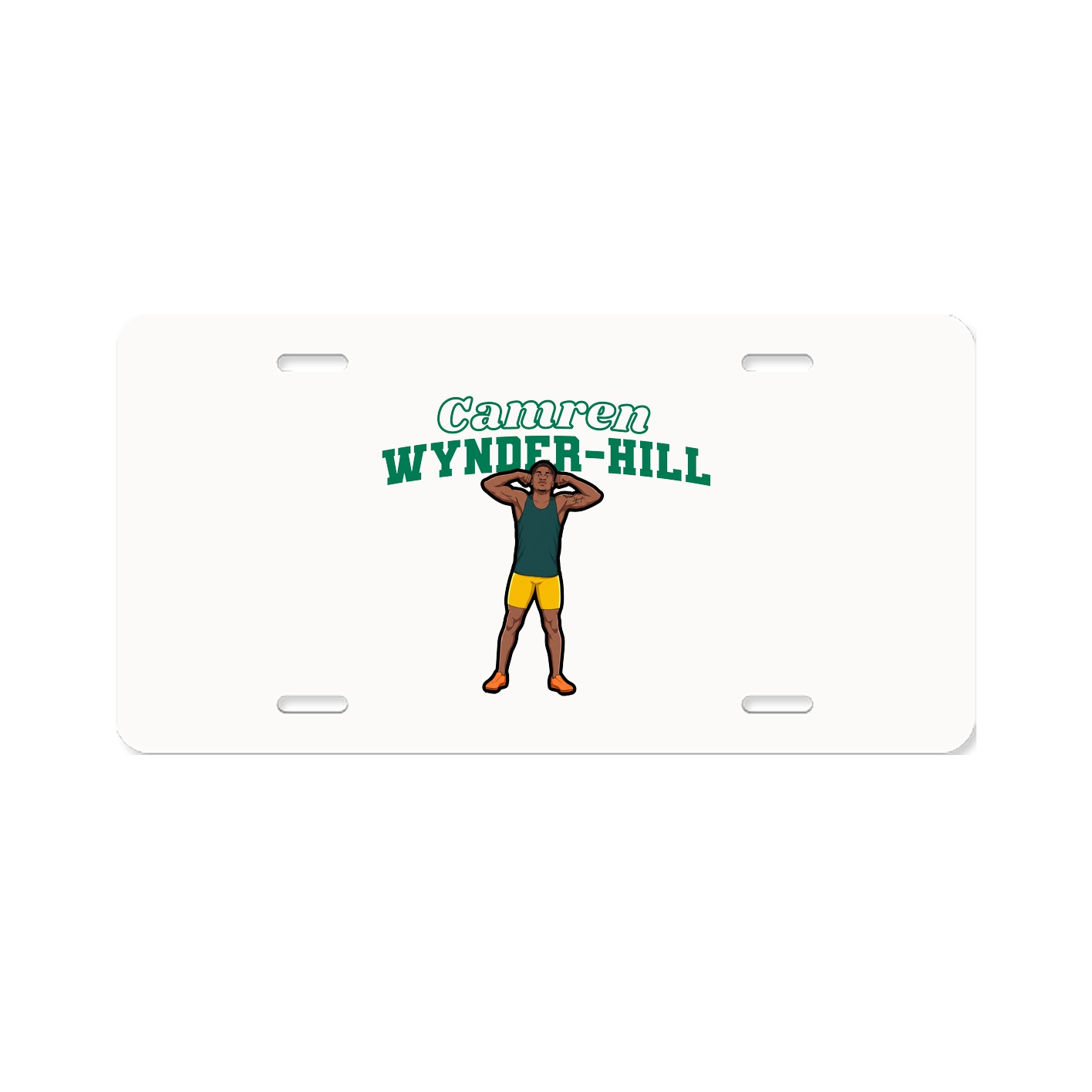 License Plate — Name Arch in Classic