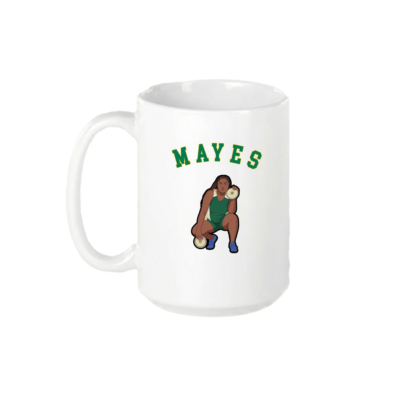 15oz Coffee Mug — Shirsey Arch in White