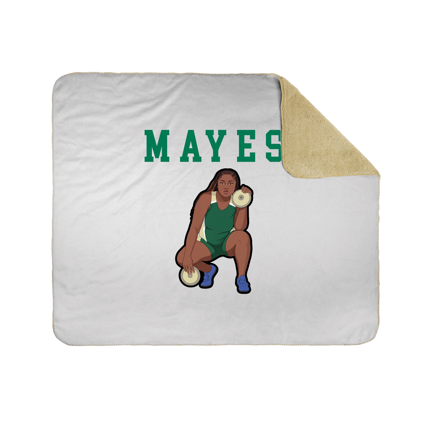 Throw Blanket — Shirsey in White