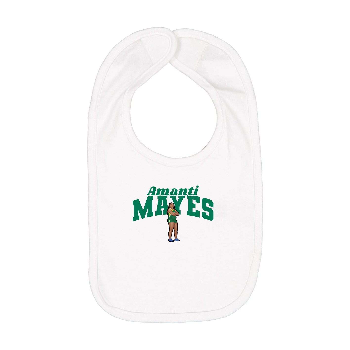 Infant Bib — Signature Arch in White