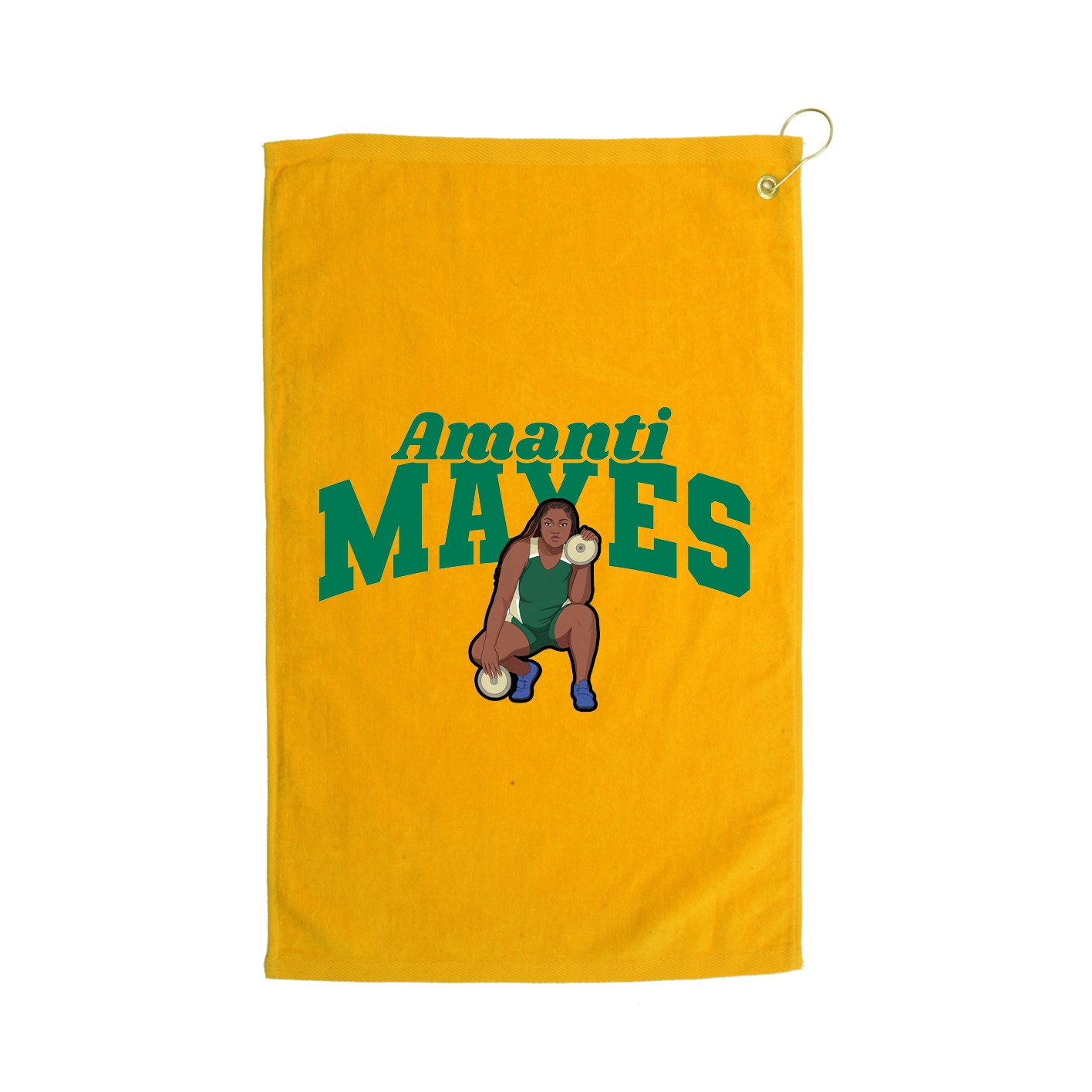 Golf Towel — Signature Arch in Gold