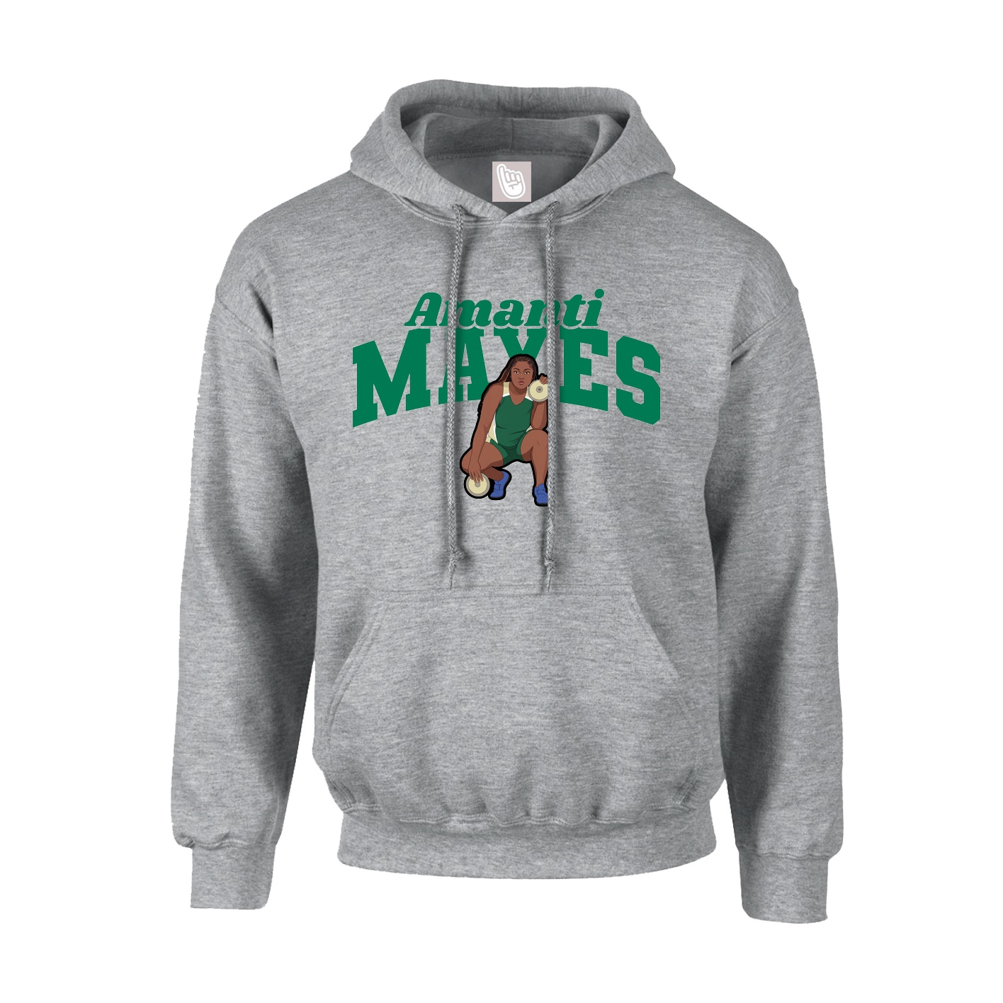 Hoodie — Signature Arch in Grey