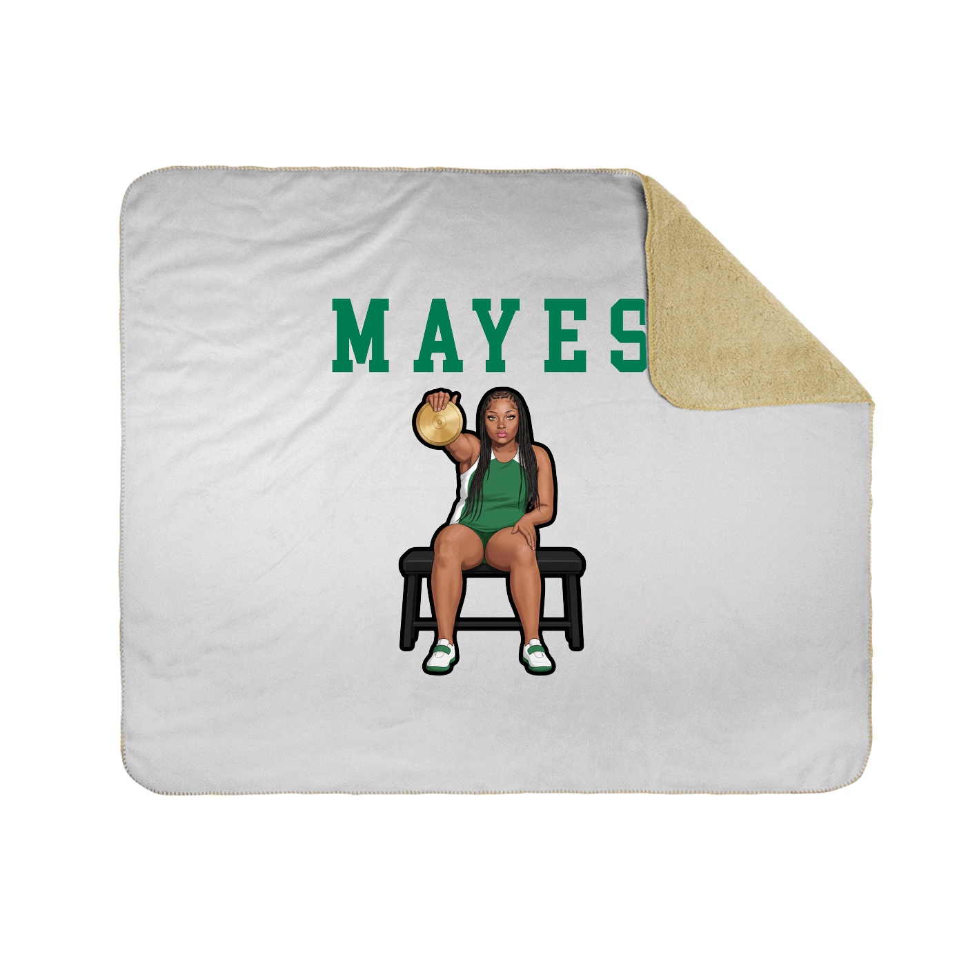 Throw Blanket — Shirsey in White