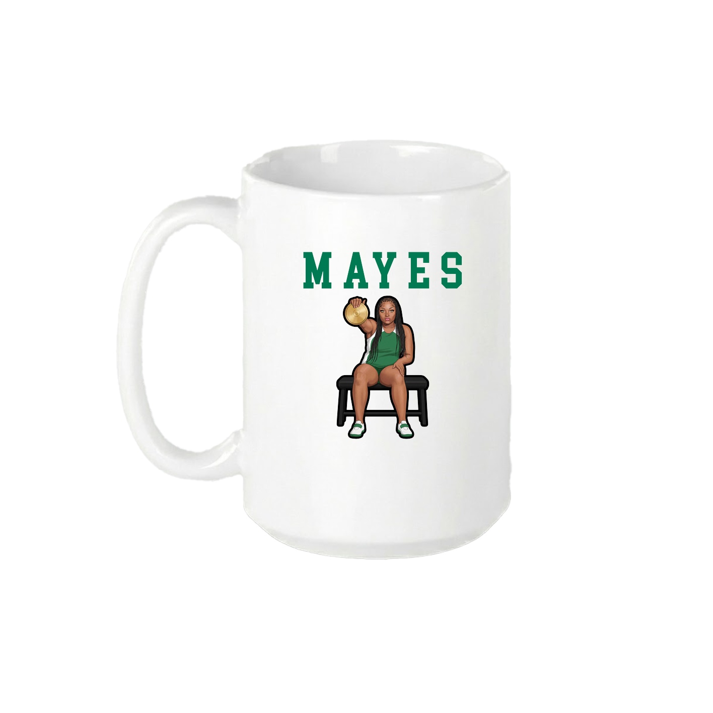 15oz Coffee Mug — Shirsey in White